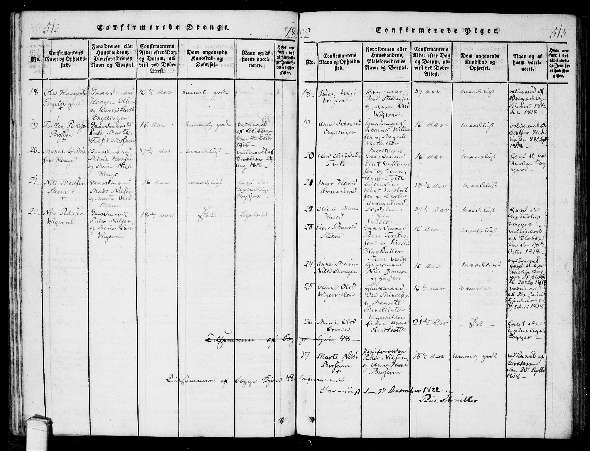 Onsøy prestekontor Kirkebøker, SAO/A-10914/F/Fa/L0002: Parish register (official) no. I 2, 1814-1840, p. 512-513