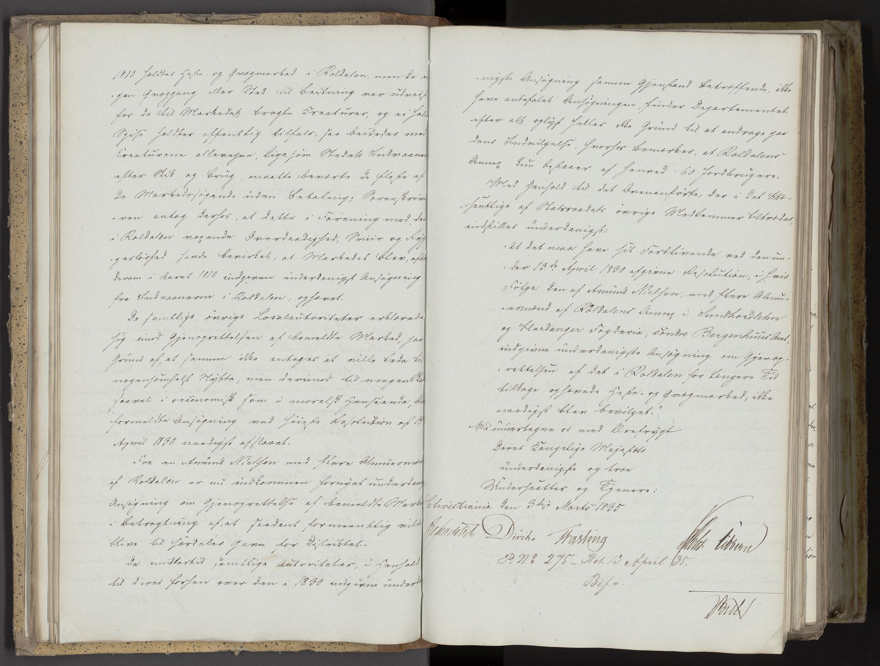 Statsrådsavdelingen i Stockholm, AV/RA-S-1003/D/Da/L0098: Regjeringsinnstillinger nr. 5461-5649, 1835