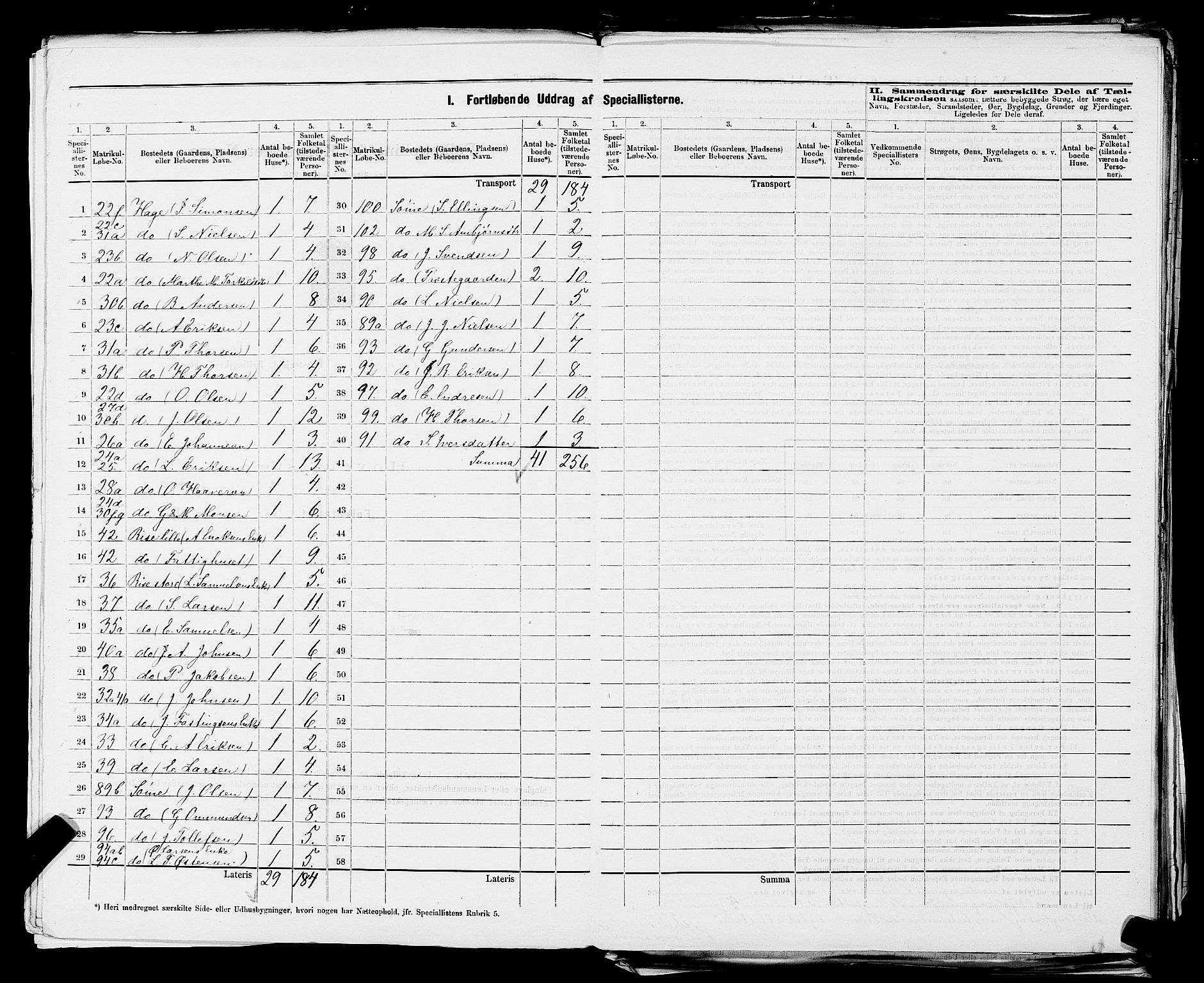 SAST, 1875 census for 1124P Håland, 1875, p. 21