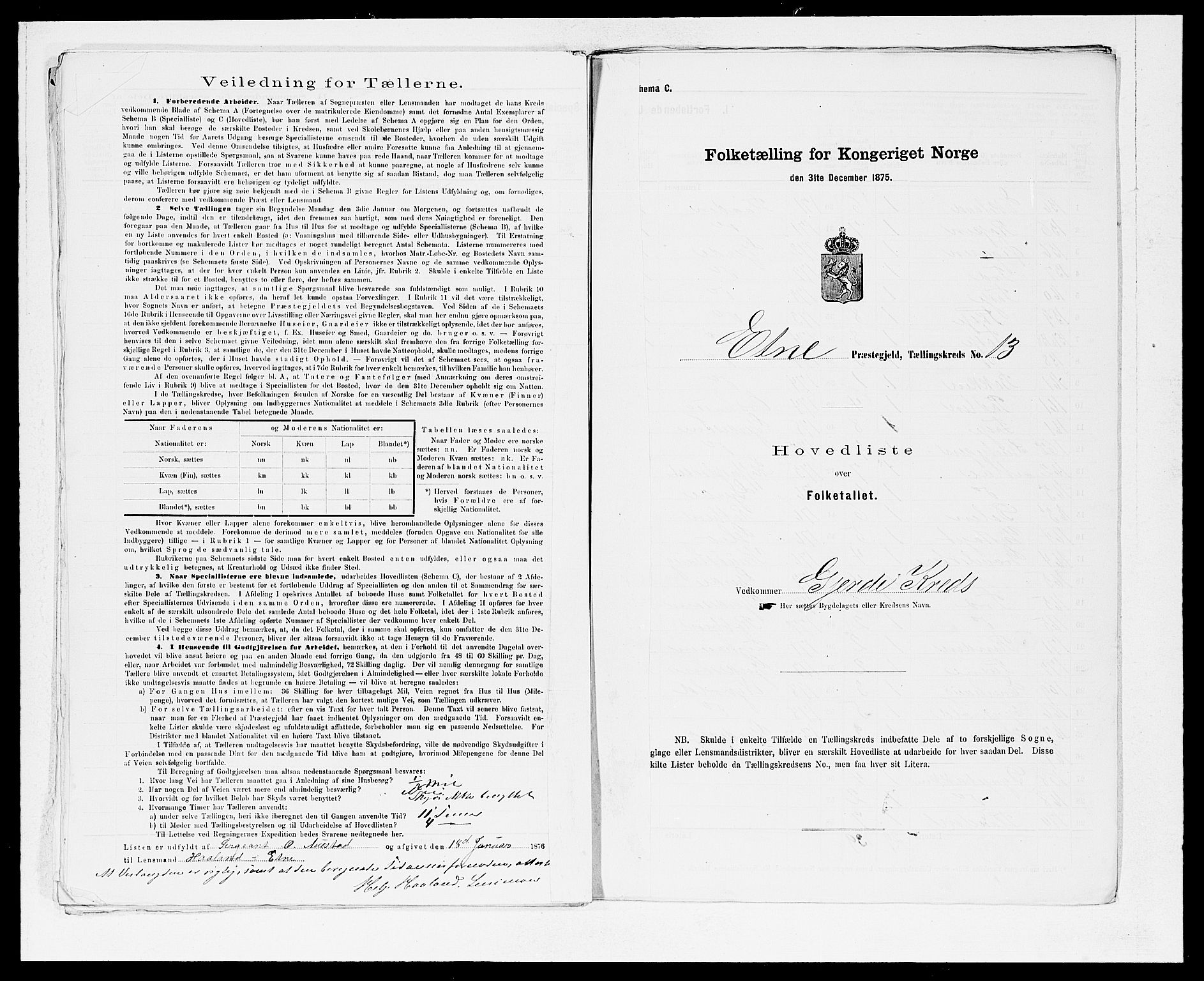 SAB, 1875 census for 1211P Etne, 1875, p. 28