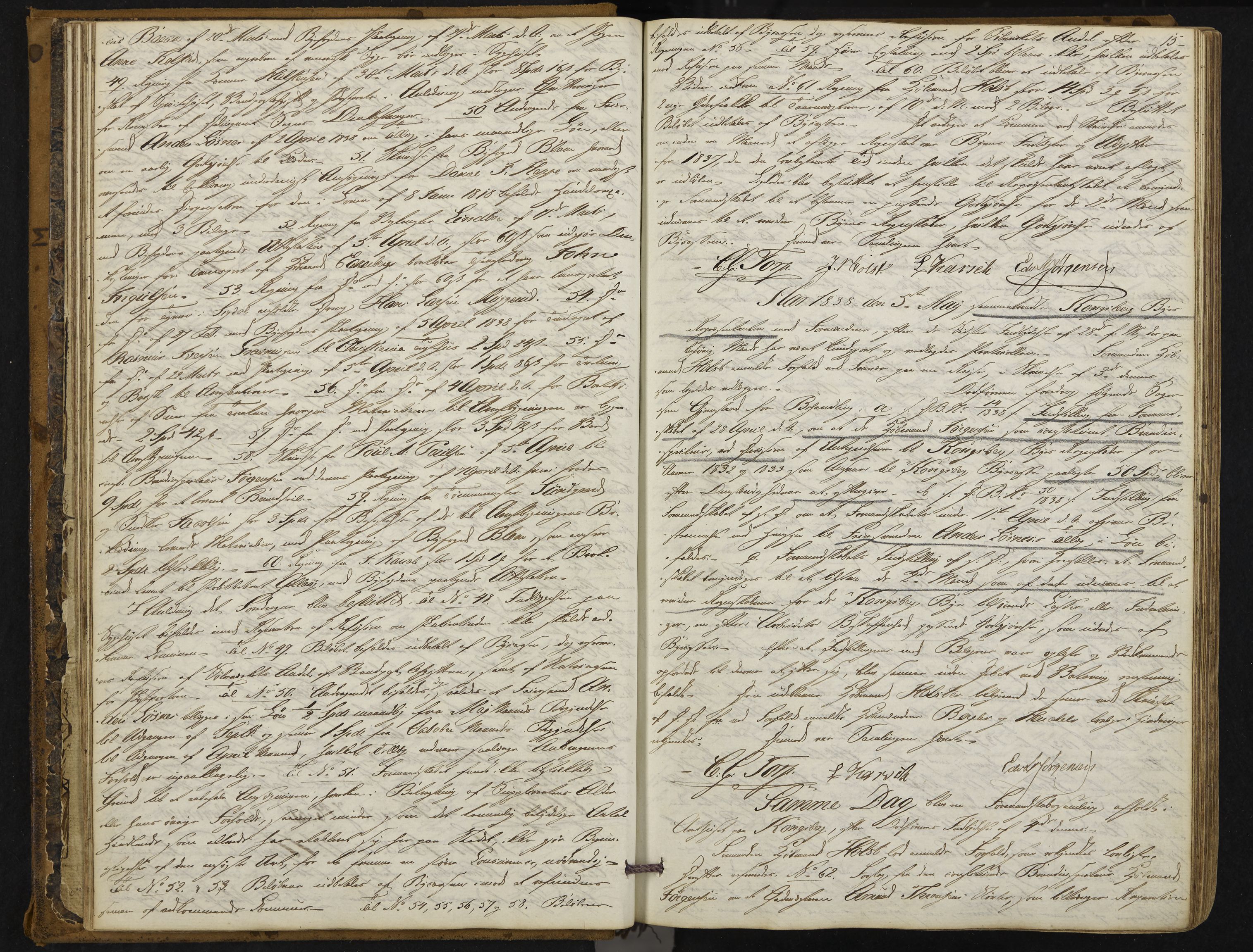 Kongsberg formannskap og sentraladministrasjon, IKAK/0604021-1/A/L0001: Møtebok med register, 1837-1849, p. 15