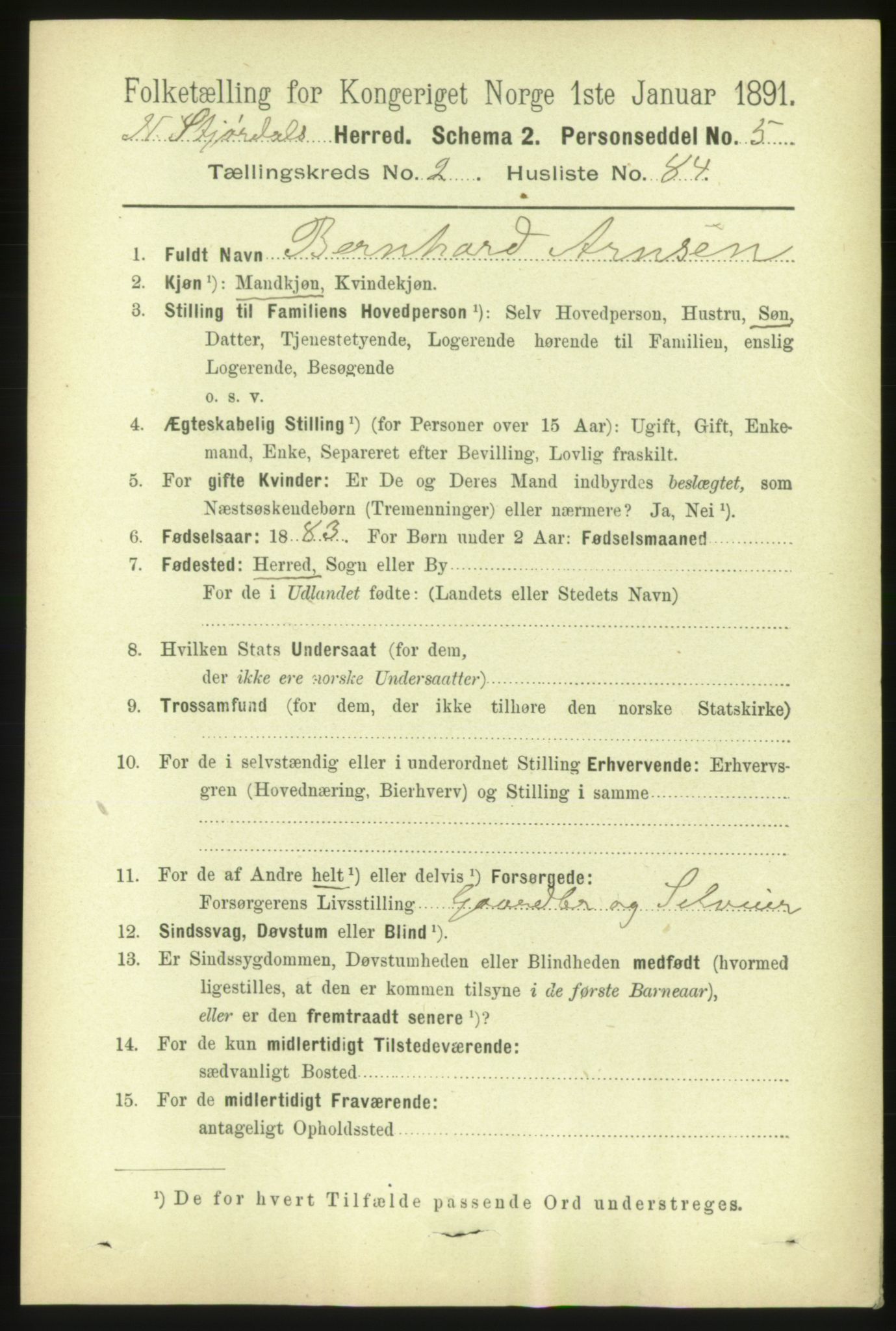 RA, 1891 census for 1714 Nedre Stjørdal, 1891, p. 943