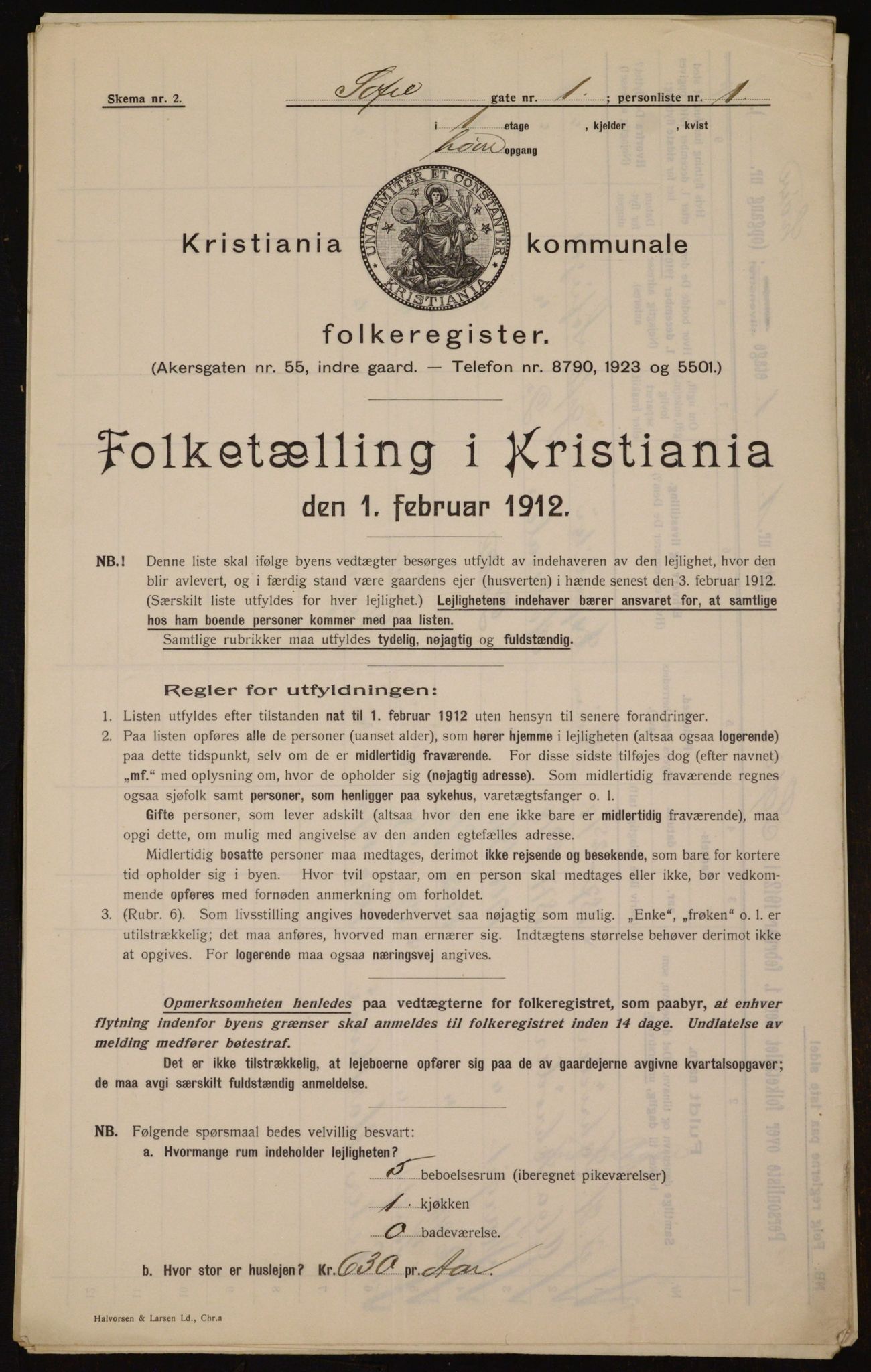 OBA, Municipal Census 1912 for Kristiania, 1912, p. 98985