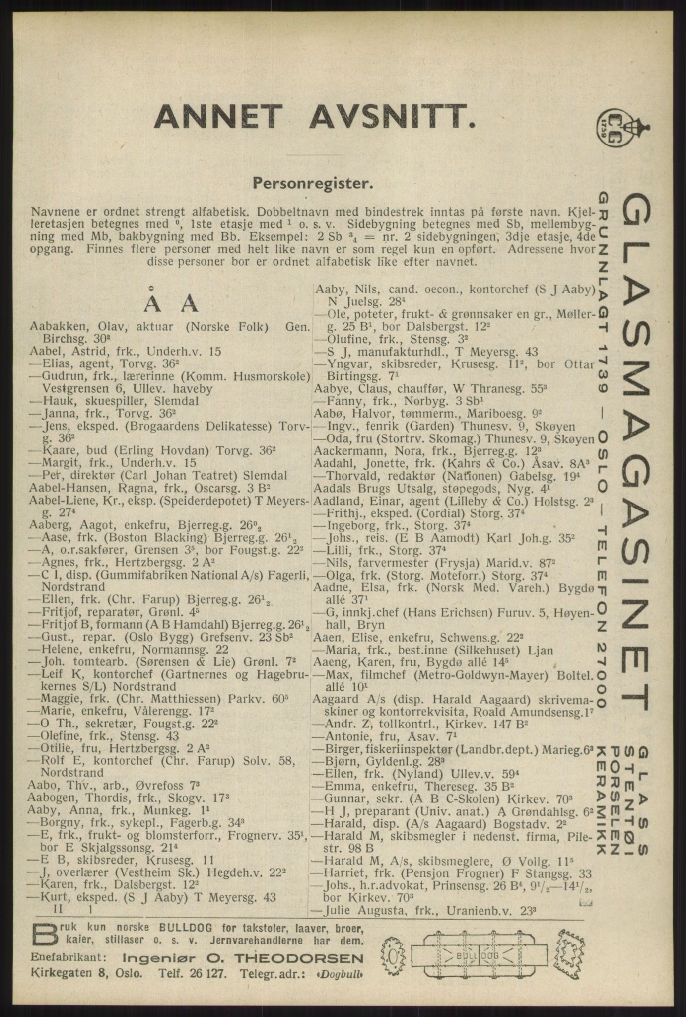 Kristiania/Oslo adressebok, PUBL/-, 1934, p. 81