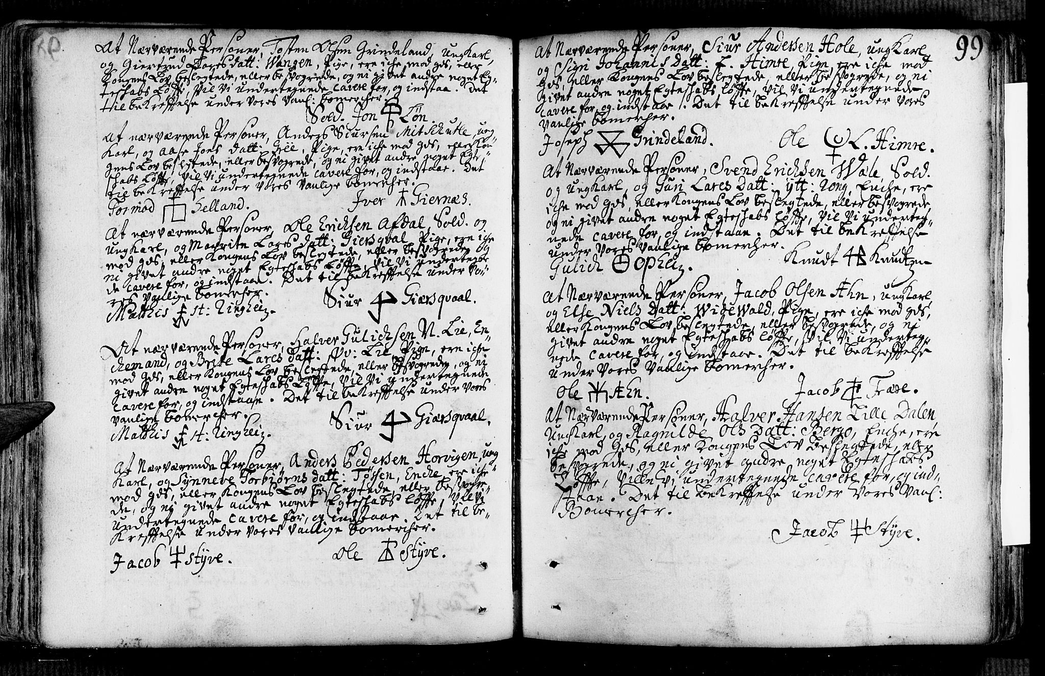 Voss sokneprestembete, AV/SAB-A-79001/H/Haa: Parish register (official) no. A 2, 1709-1730, p. 99