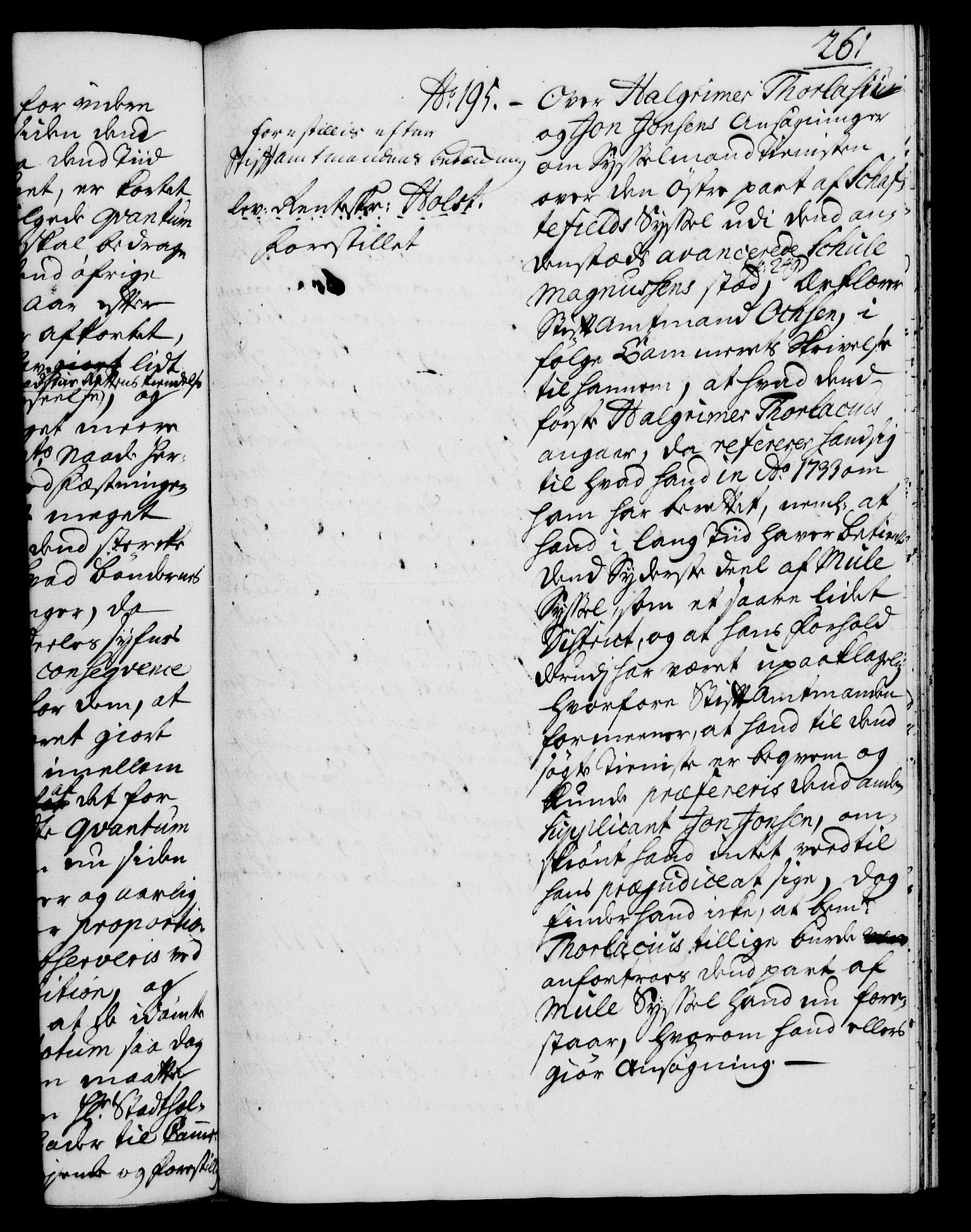Rentekammeret, Kammerkanselliet, RA/EA-3111/G/Gh/Gha/L0019: Norsk ekstraktmemorialprotokoll (merket RK 53.64), 1736-1737, p. 261