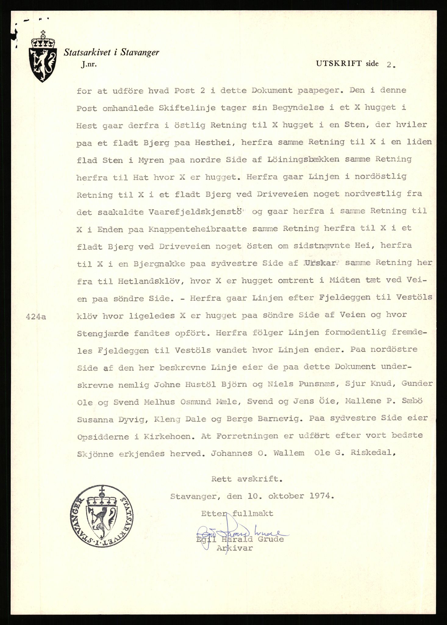 Statsarkivet i Stavanger, AV/SAST-A-101971/03/Y/Yj/L0040: Avskrifter sortert etter gårdnavn: Hovland i Egersun - Hustveit, 1750-1930, p. 639