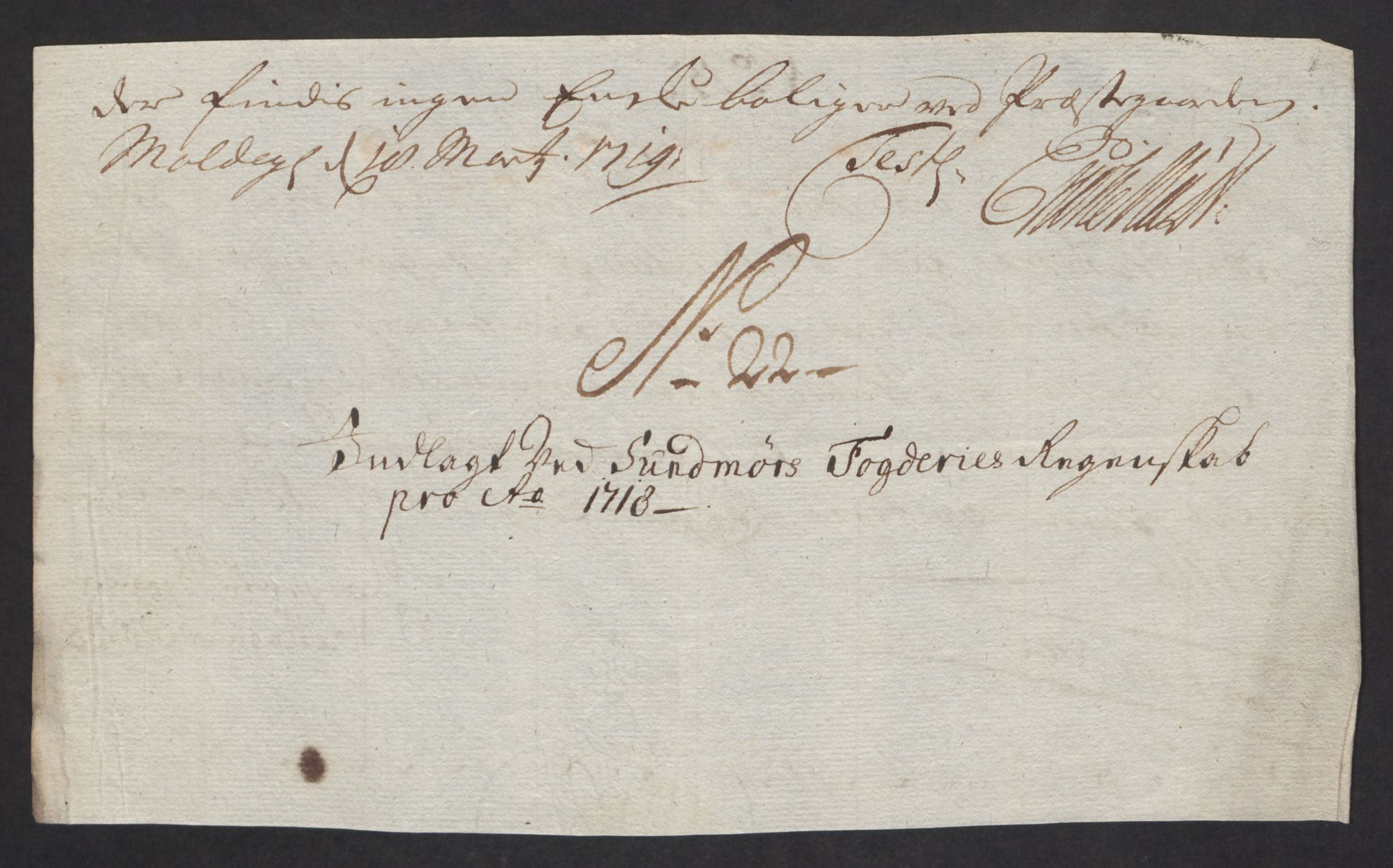 Rentekammeret inntil 1814, Reviderte regnskaper, Fogderegnskap, AV/RA-EA-4092/R54/L3570: Fogderegnskap Sunnmøre, 1718, p. 148