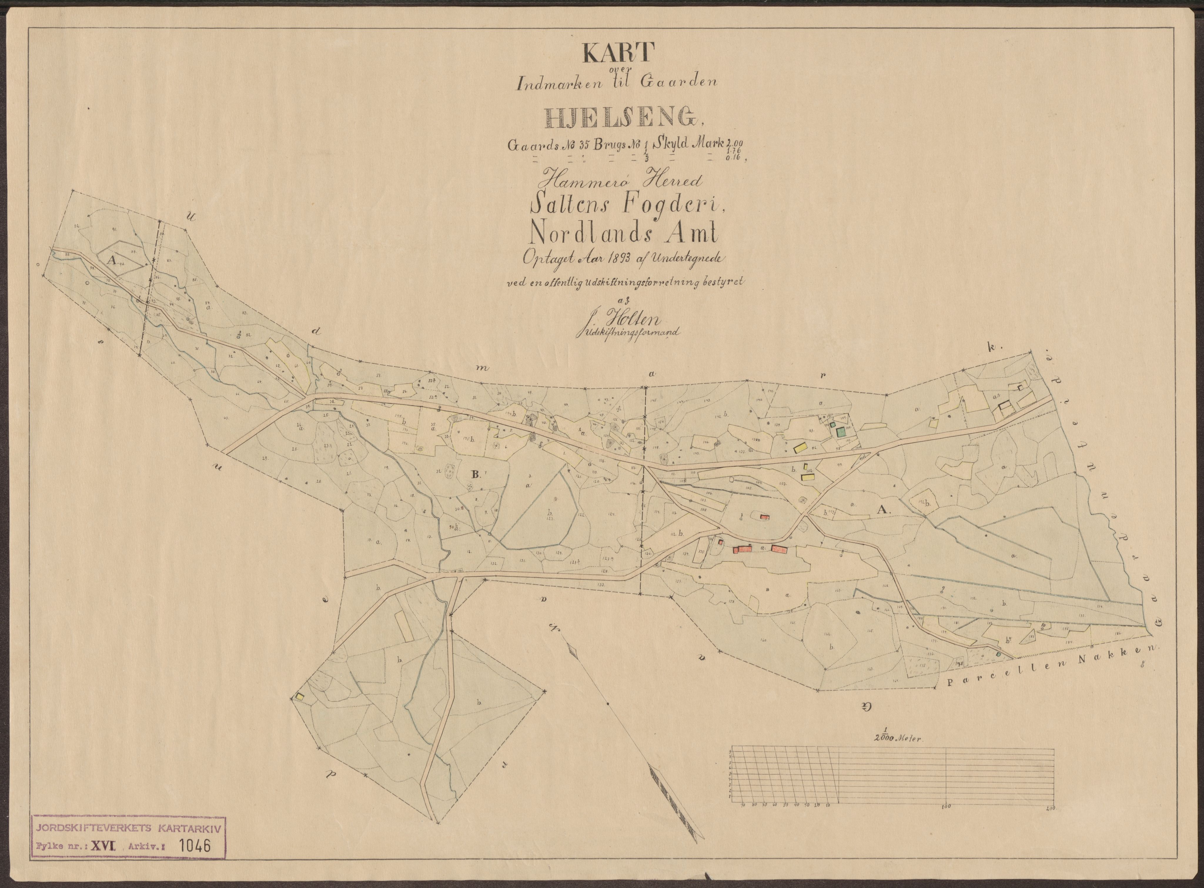 Jordskifteverkets kartarkiv, RA/S-3929/T, 1859-1988, p. 1202