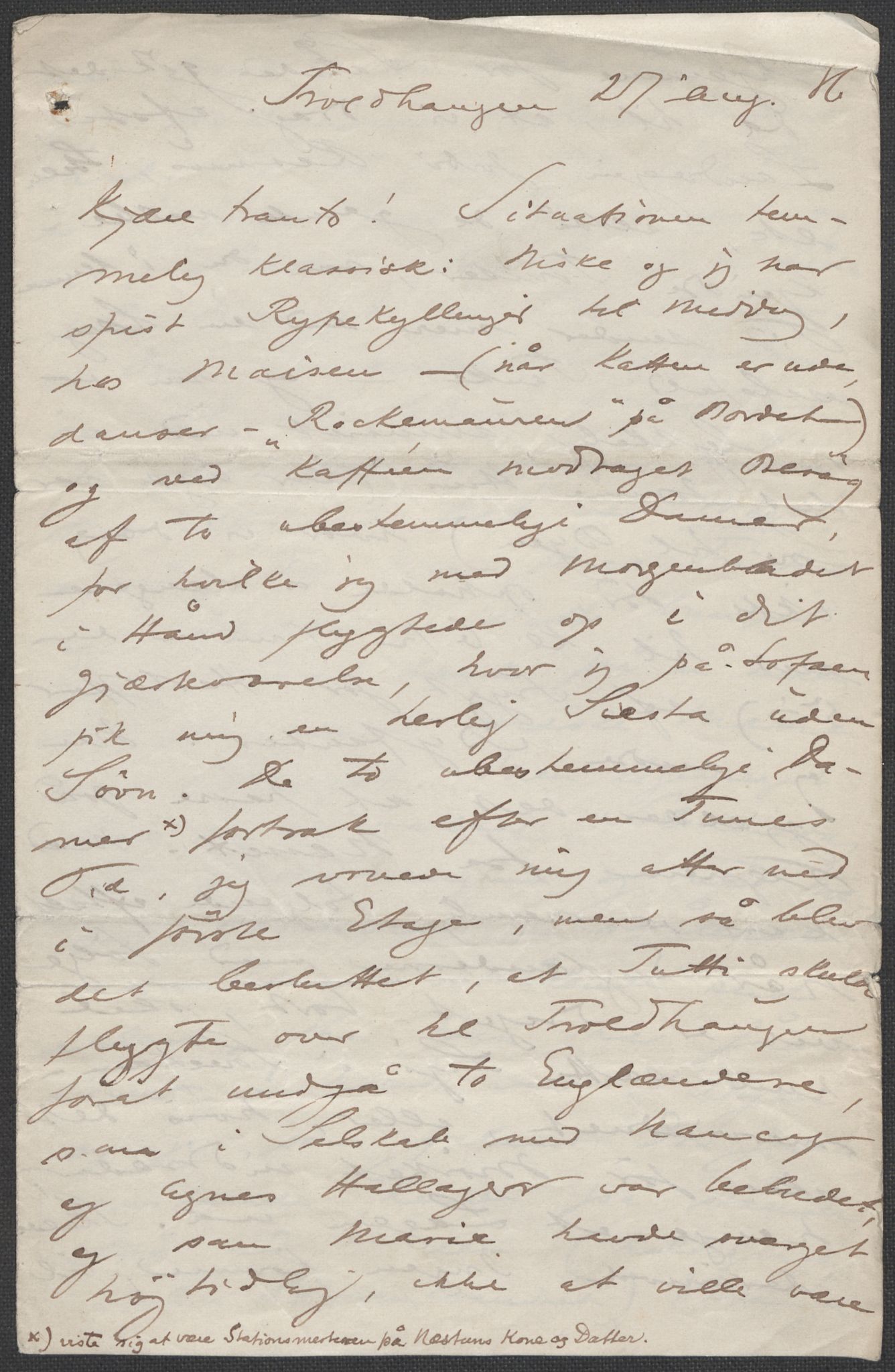 Beyer, Frants, AV/RA-PA-0132/F/L0001: Brev fra Edvard Grieg til Frantz Beyer og "En del optegnelser som kan tjene til kommentar til brevene" av Marie Beyer, 1872-1907, p. 195