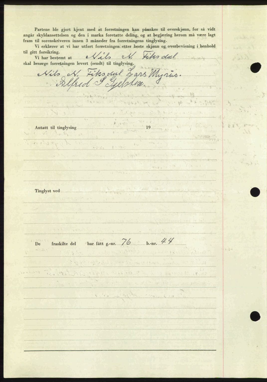 Romsdal sorenskriveri, SAT/A-4149/1/2/2C: Mortgage book no. A24, 1947-1947, Diary no: : 3126/1947