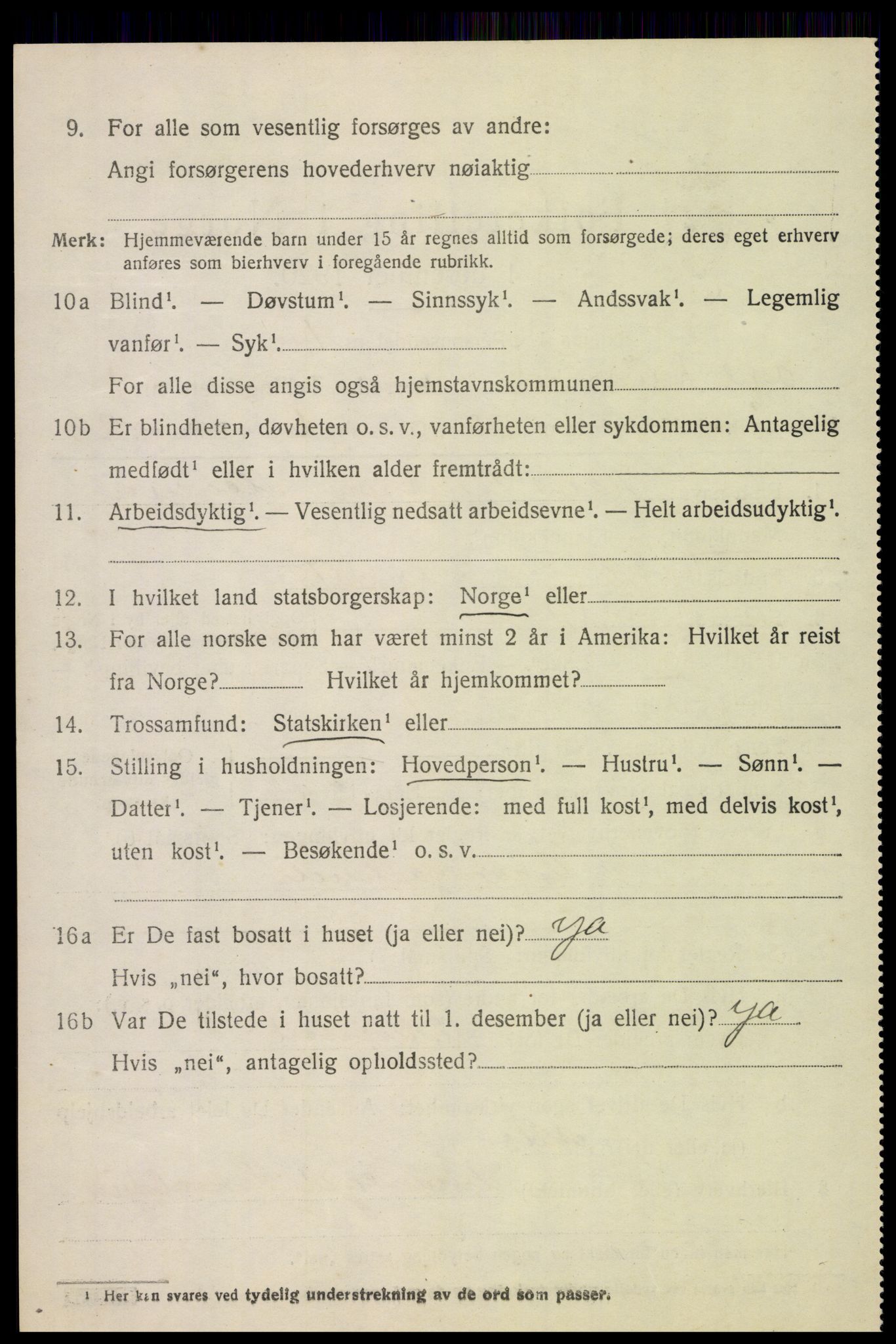 SAH, 1920 census for Lunner, 1920, p. 1932