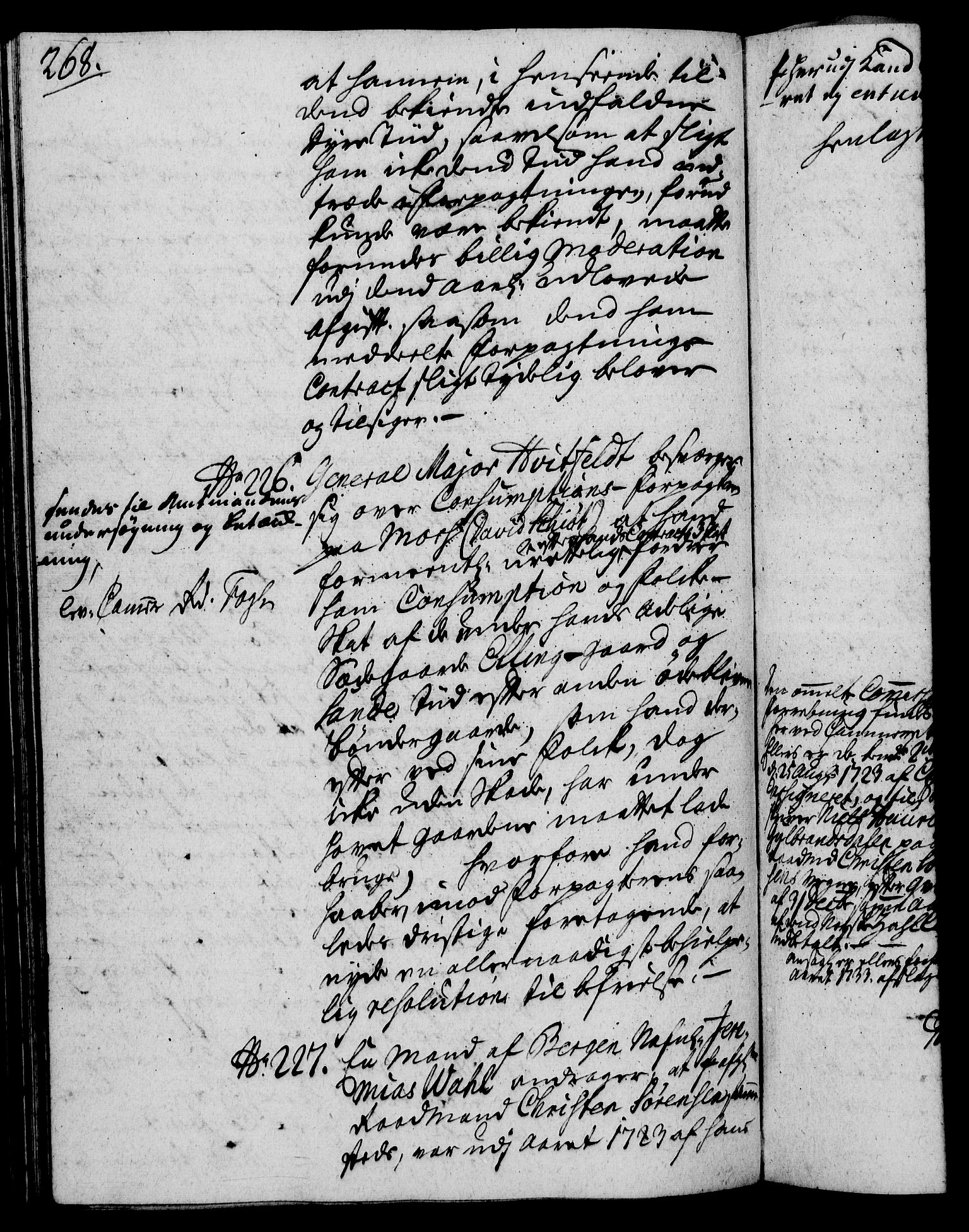 Rentekammeret, Kammerkanselliet, RA/EA-3111/G/Gh/Gha/L0023: Norsk ekstraktmemorialprotokoll (merket RK 53.68), 1741-1742, p. 268