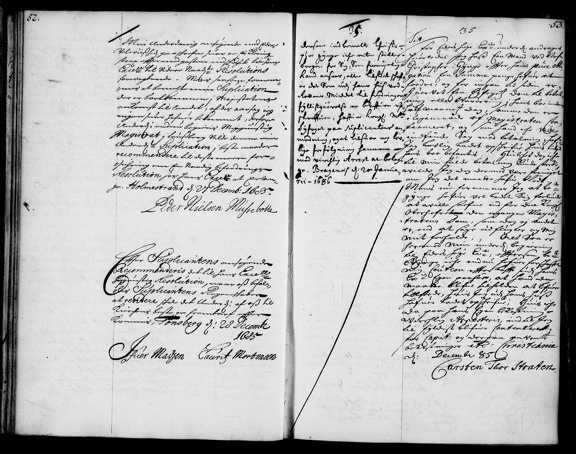 Stattholderembetet 1572-1771, AV/RA-EA-2870/Ae/L0002: Supplikasjons- og resolusjonsprotokoll, 1686, p. 52-53