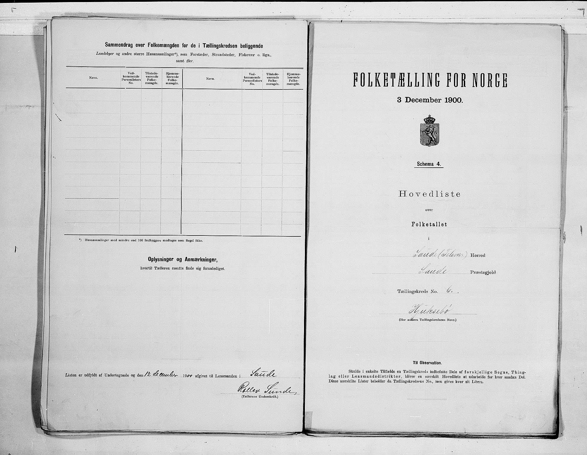 SAKO, 1900 census for Sauherad, 1900, p. 14