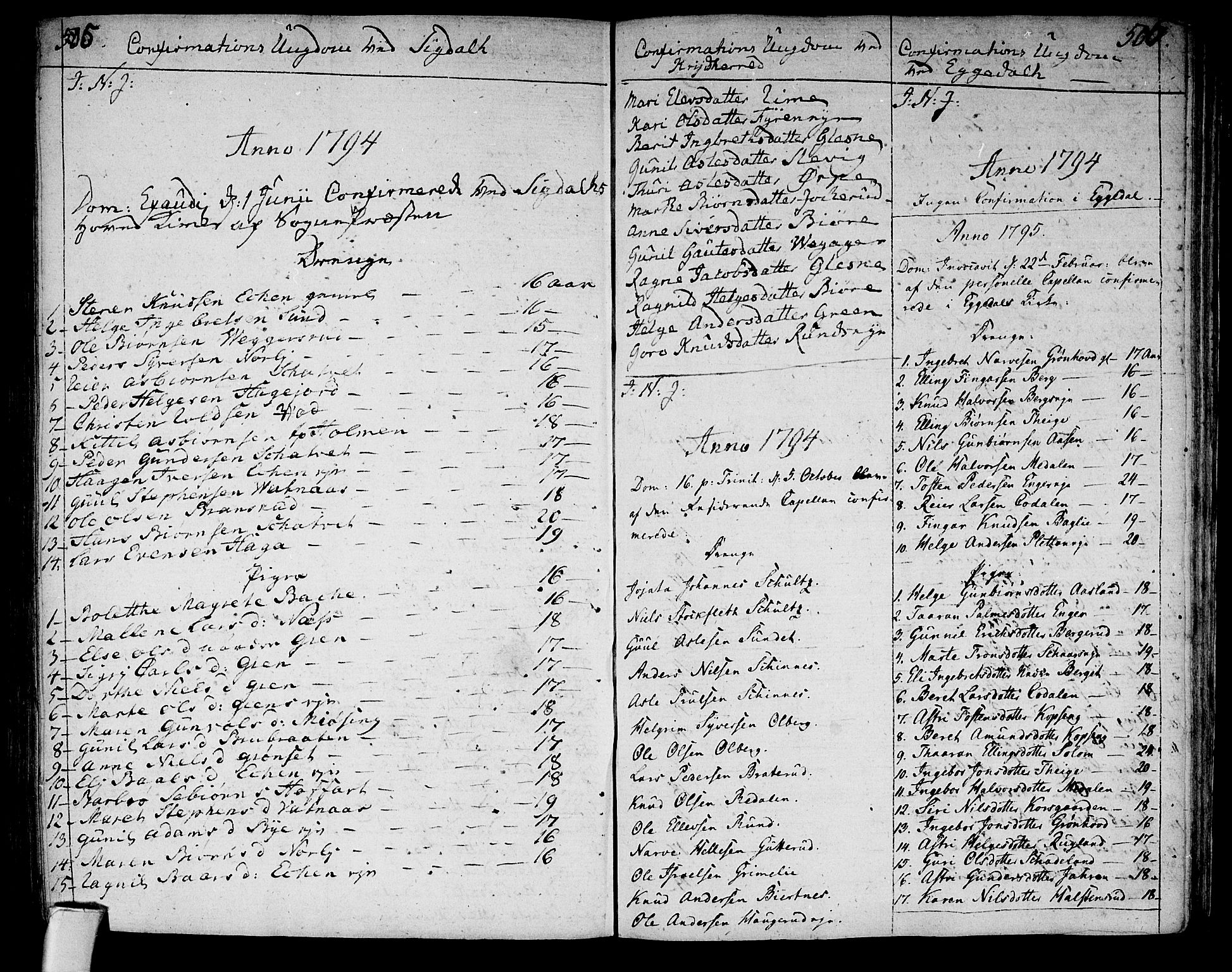 Sigdal kirkebøker, SAKO/A-245/F/Fa/L0003: Parish register (official) no. I 3, 1793-1811, p. 505-506