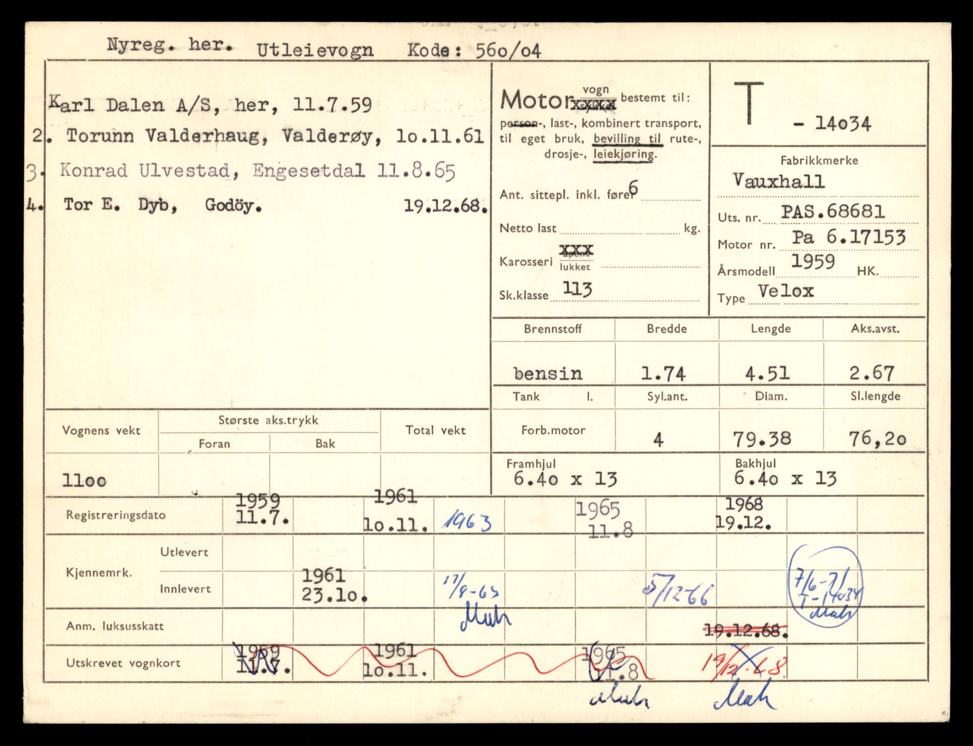 Møre og Romsdal vegkontor - Ålesund trafikkstasjon, AV/SAT-A-4099/F/Fe/L0042: Registreringskort for kjøretøy T 13906 - T 14079, 1927-1998, p. 2009