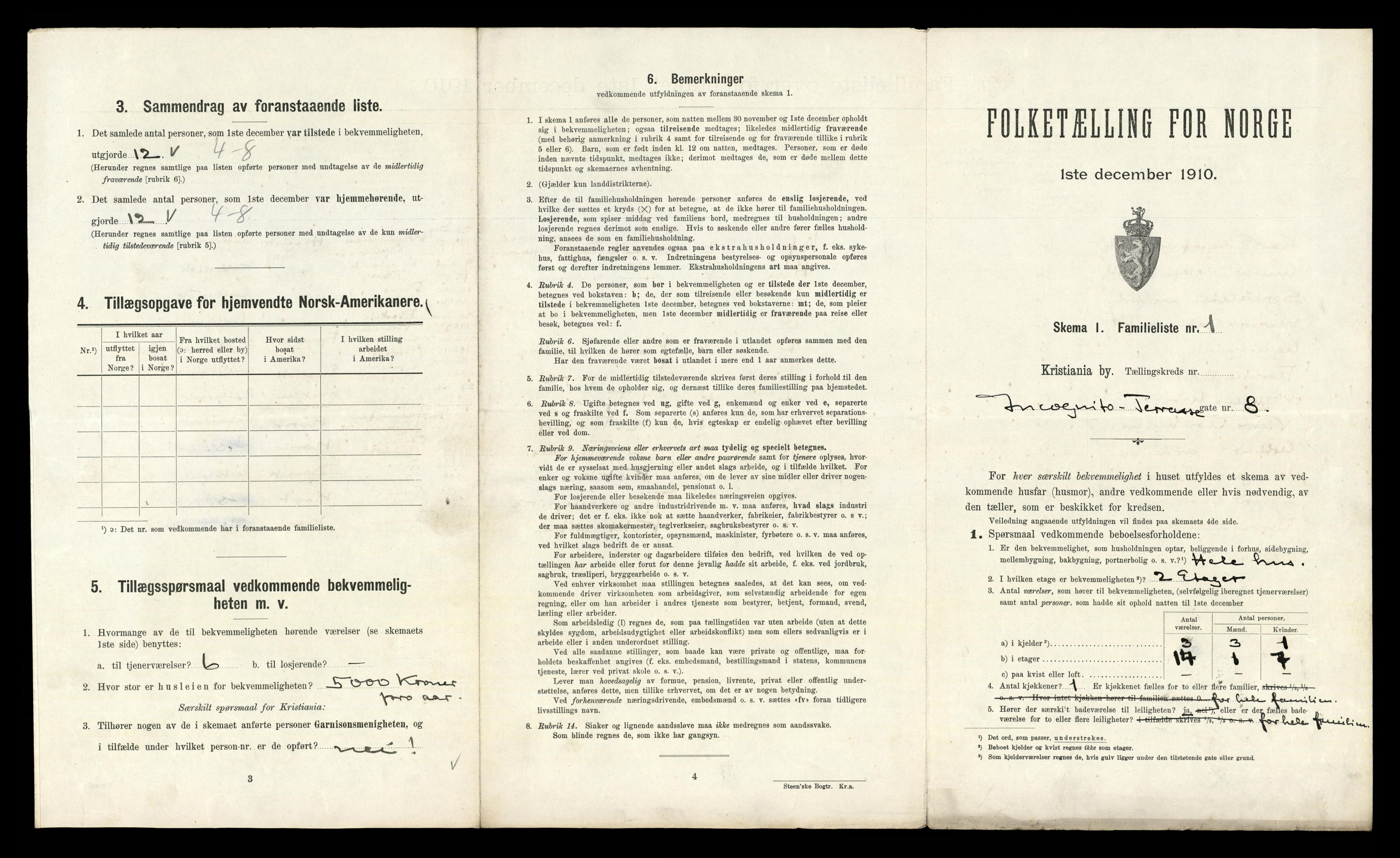 RA, 1910 census for Kristiania, 1910, p. 43309