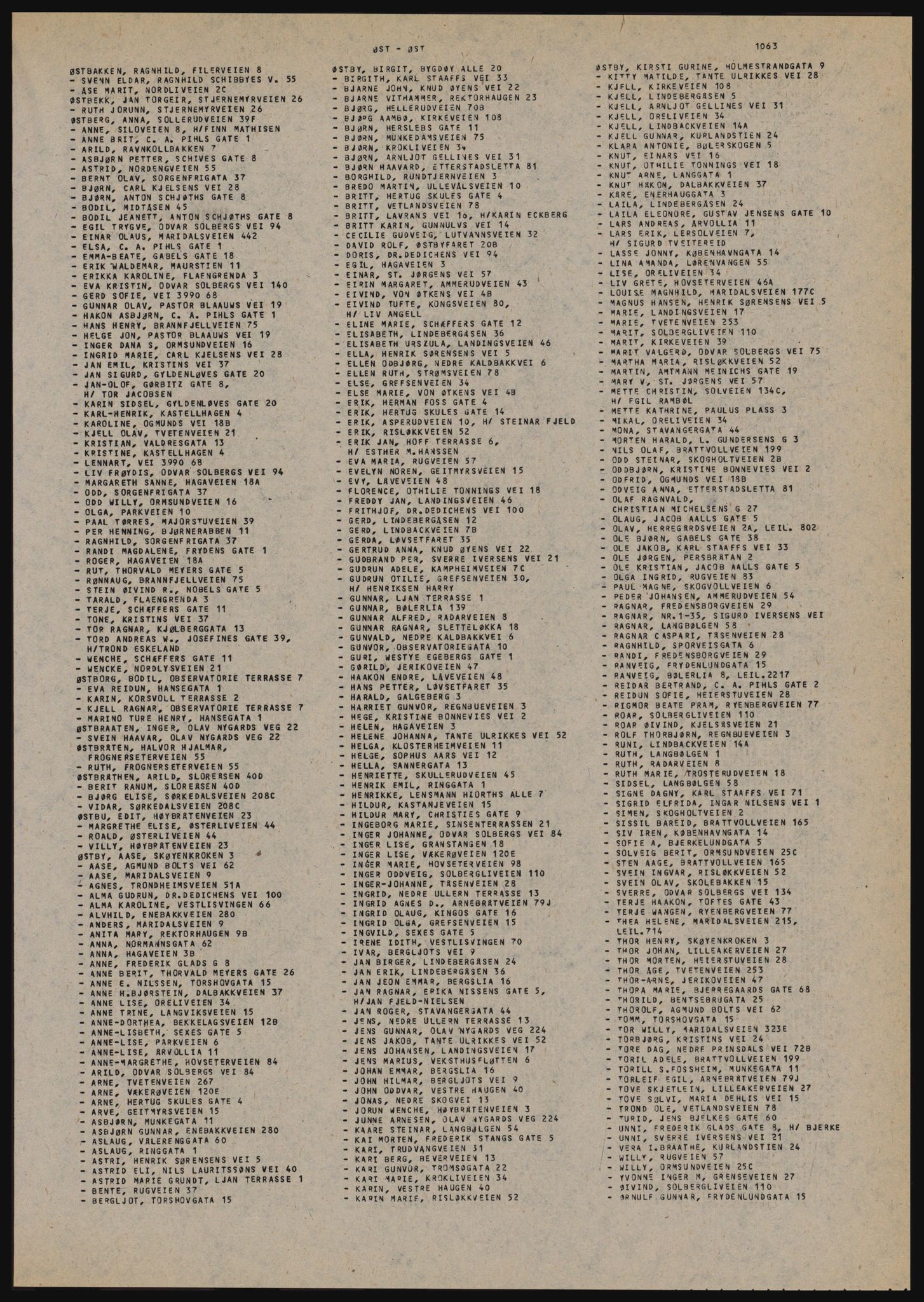 Kristiania/Oslo adressebok, PUBL/-, 1982-1983, p. 1063