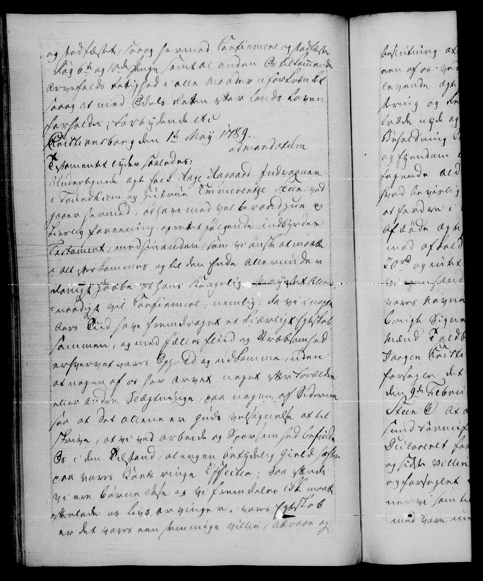 Danske Kanselli 1572-1799, AV/RA-EA-3023/F/Fc/Fca/Fcaa/L0052: Norske registre, 1788-1789, p. 571b