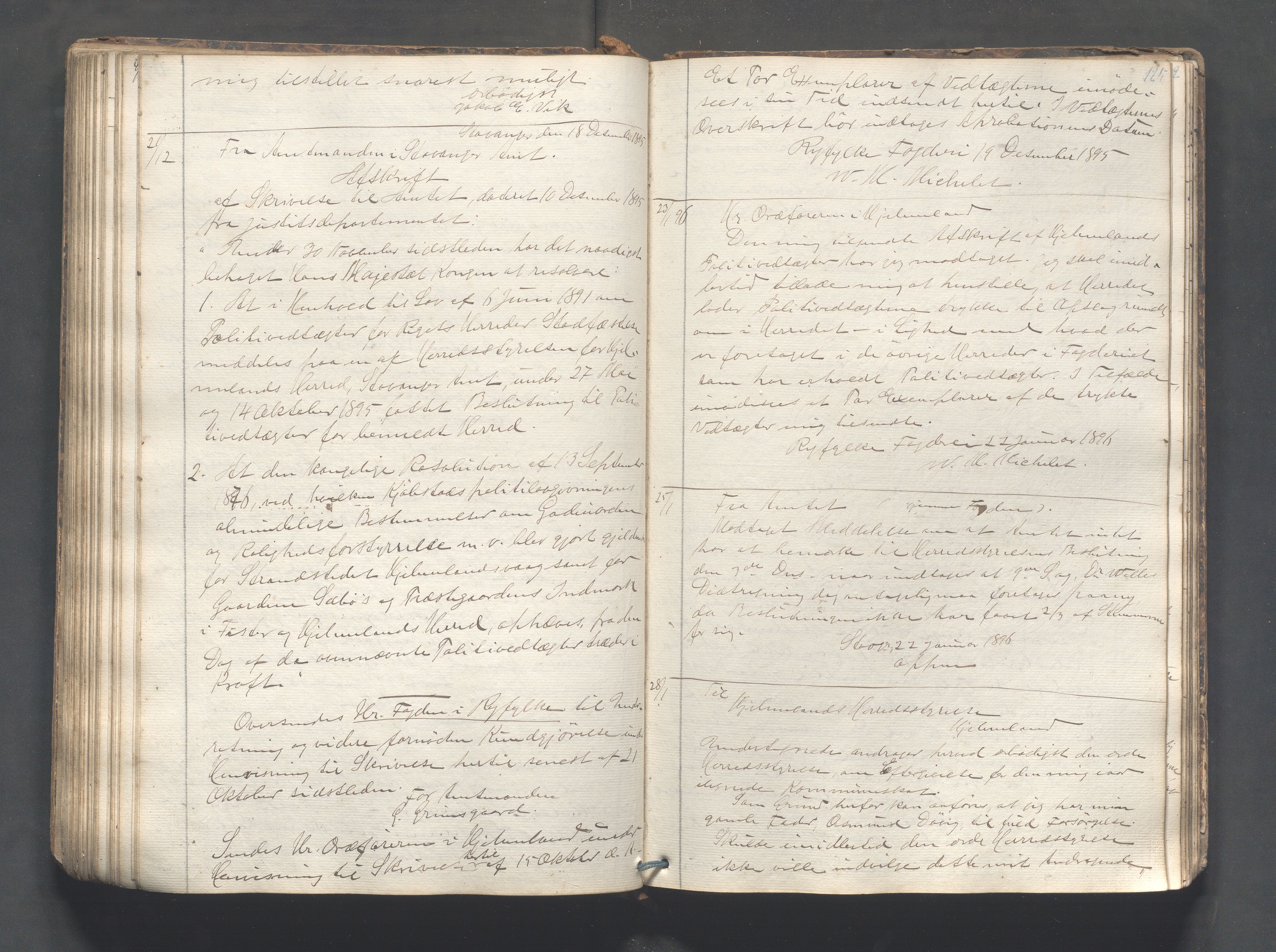 Hjelmeland kommune - Formannskapet, IKAR/K-102522/C/L0001: Journal, 1837-1900, p. 125