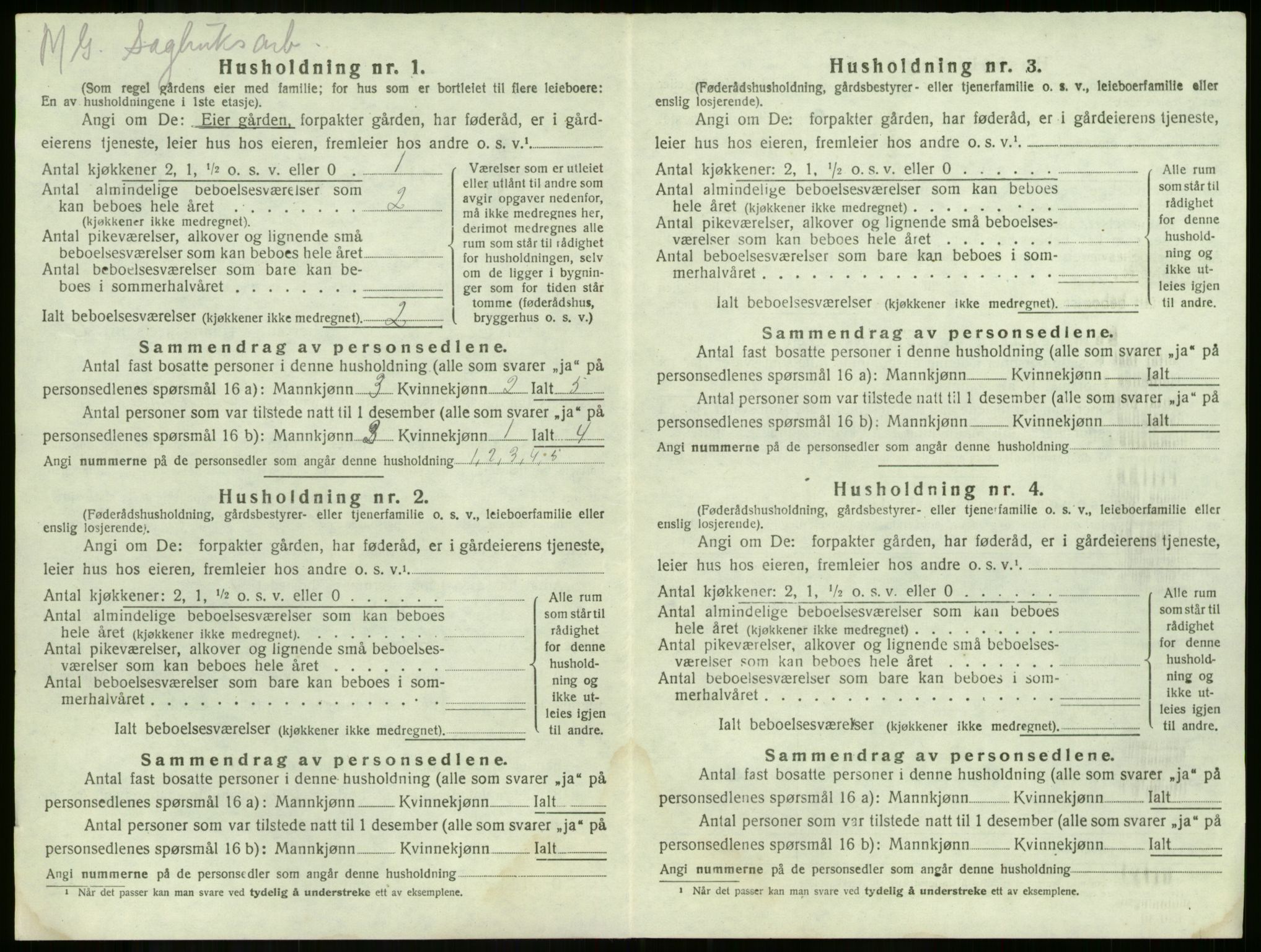 SAKO, 1920 census for Våle, 1920, p. 853