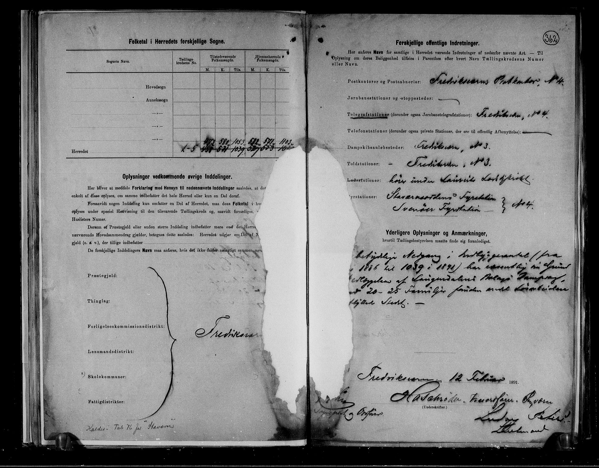 RA, 1891 census for 0798 Fredriksvern, 1891, p. 3