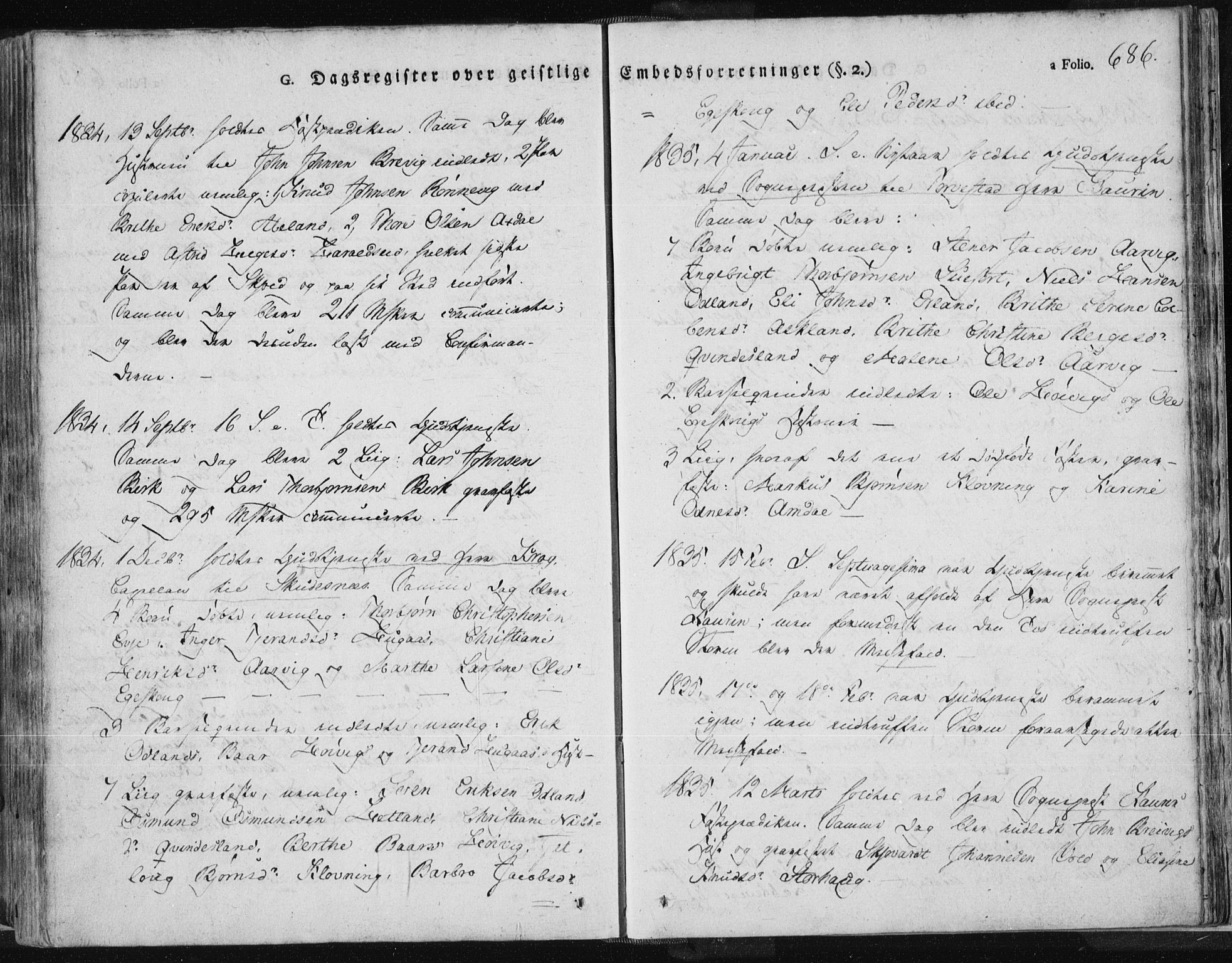 Tysvær sokneprestkontor, SAST/A -101864/H/Ha/Haa/L0001: Parish register (official) no. A 1.2, 1831-1856, p. 686