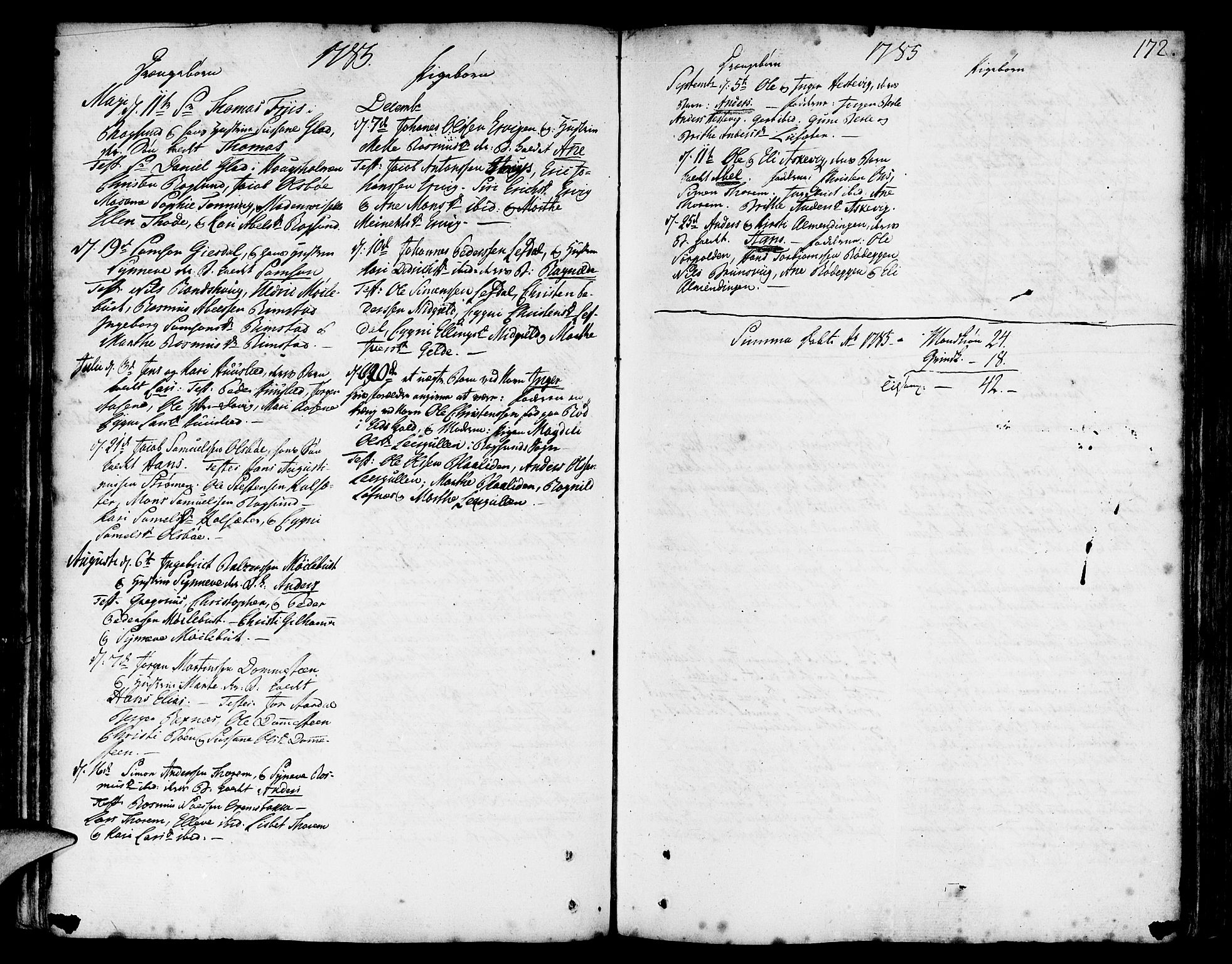 Davik sokneprestembete, AV/SAB-A-79701/H/Haa/Haaa/L0002: Parish register (official) no. A 2, 1742-1816, p. 172