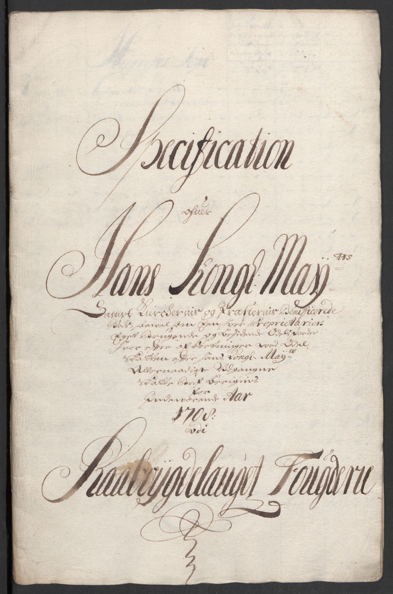 Rentekammeret inntil 1814, Reviderte regnskaper, Fogderegnskap, AV/RA-EA-4092/R40/L2448: Fogderegnskap Råbyggelag, 1706-1708, p. 369