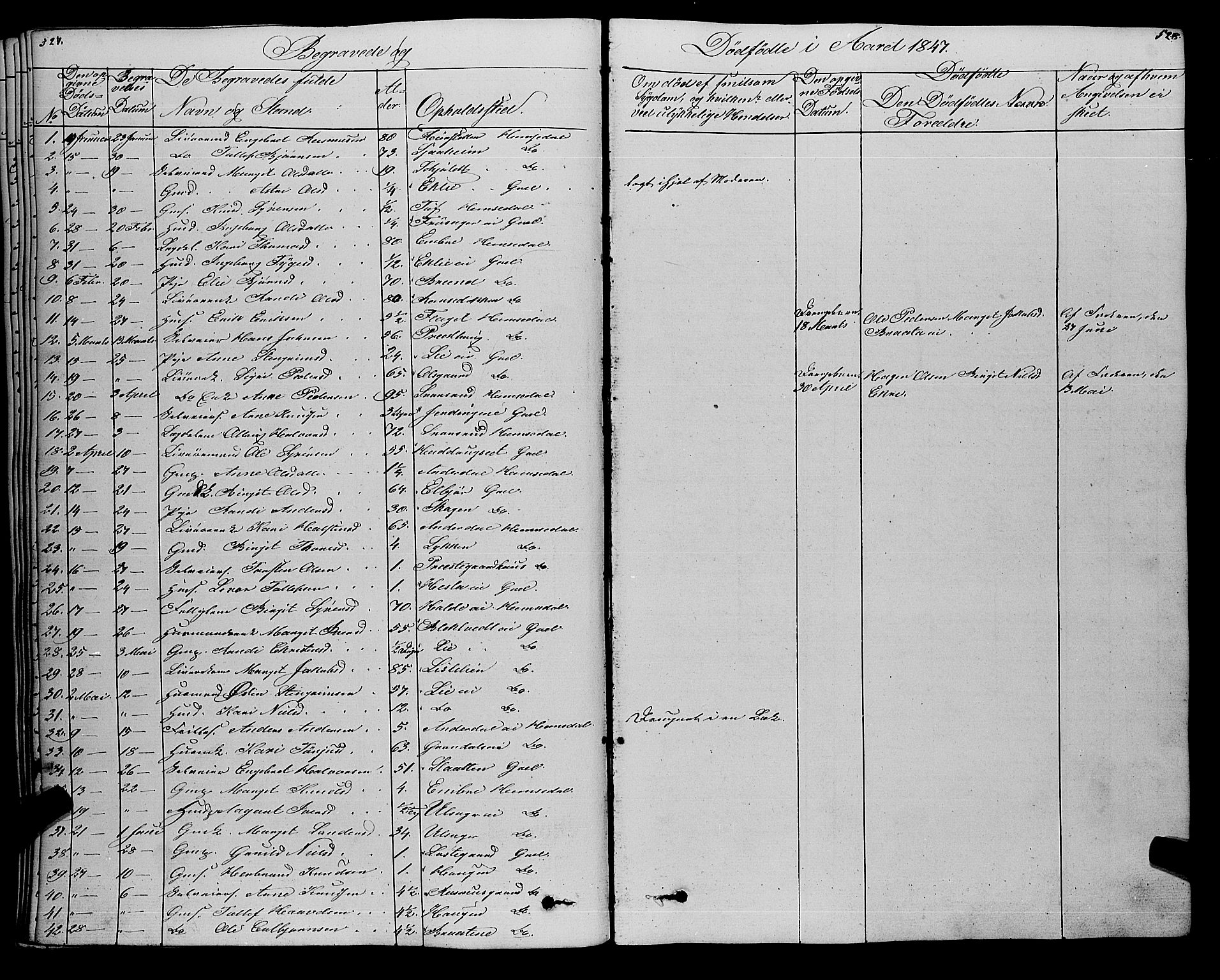 Gol kirkebøker, SAKO/A-226/F/Fa/L0002: Parish register (official) no. I 2, 1837-1863, p. 527-528