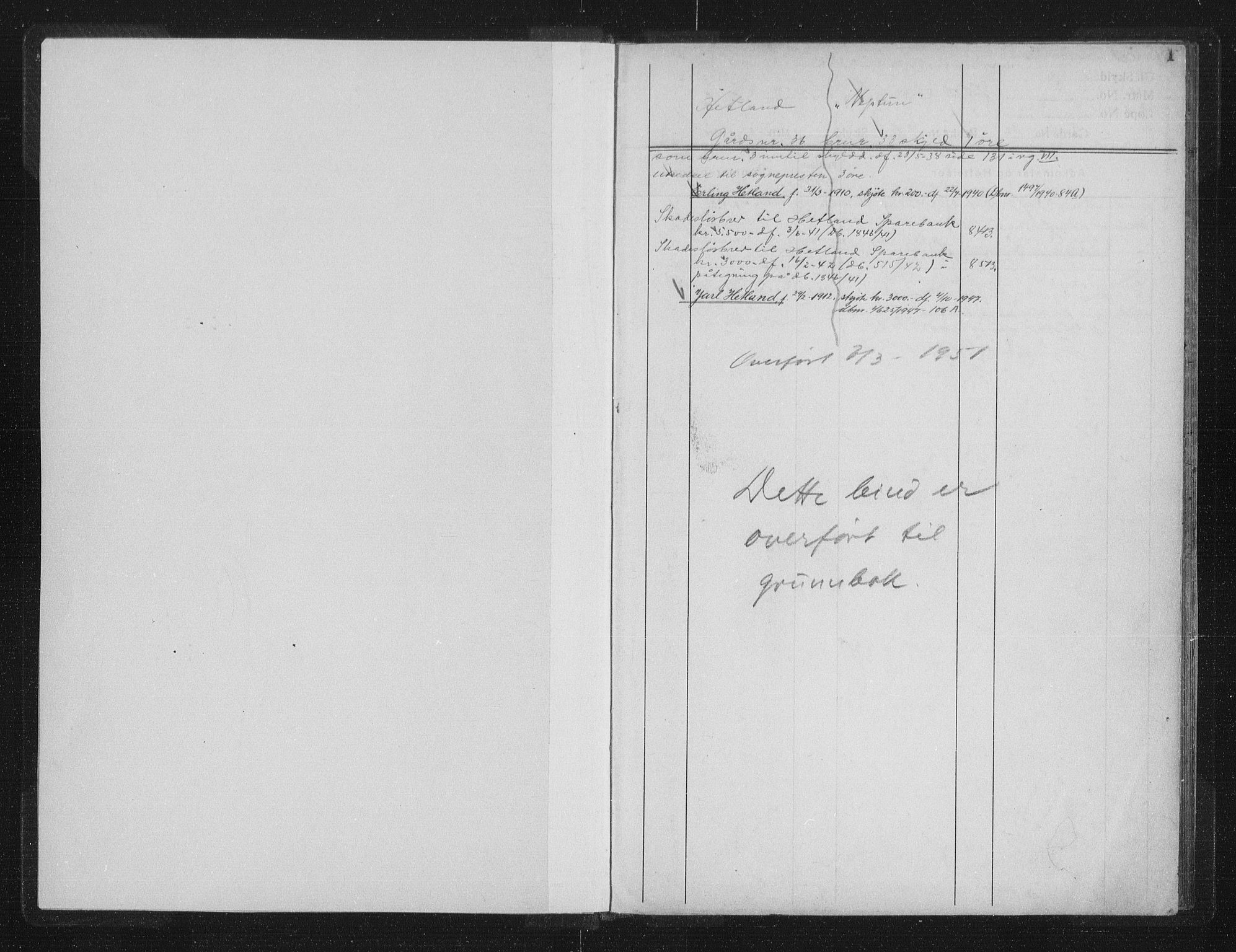 Jæren sorenskriveri, SAST/A-100310/01/4/41/41ABB/L0011: Mortgage register no. 41 ABB11, 1940, p. 0-1