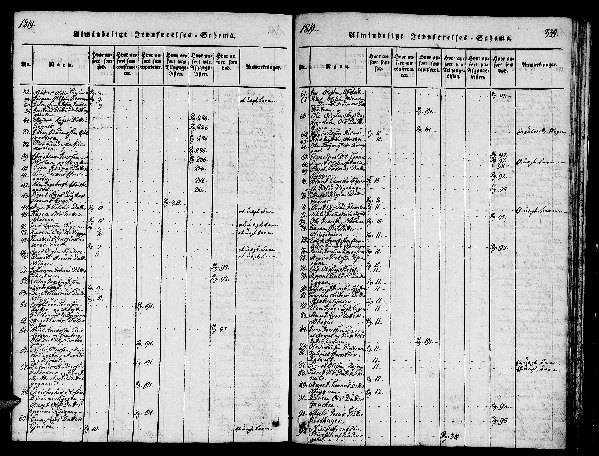 Ministerialprotokoller, klokkerbøker og fødselsregistre - Sør-Trøndelag, SAT/A-1456/665/L0776: Parish register (copy) no. 665C01, 1817-1837, p. 339