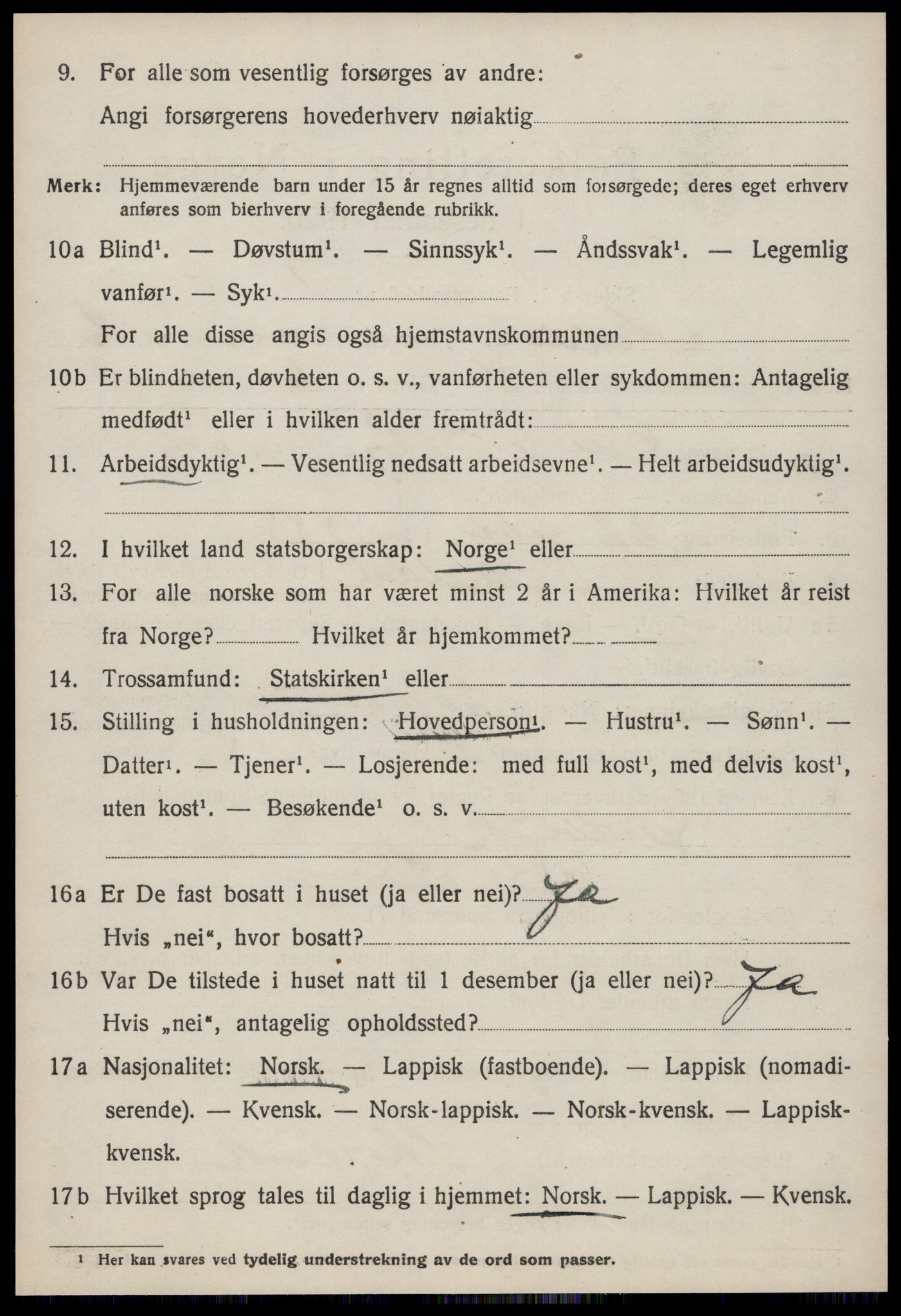 SAT, 1920 census for Meldal, 1920, p. 2046