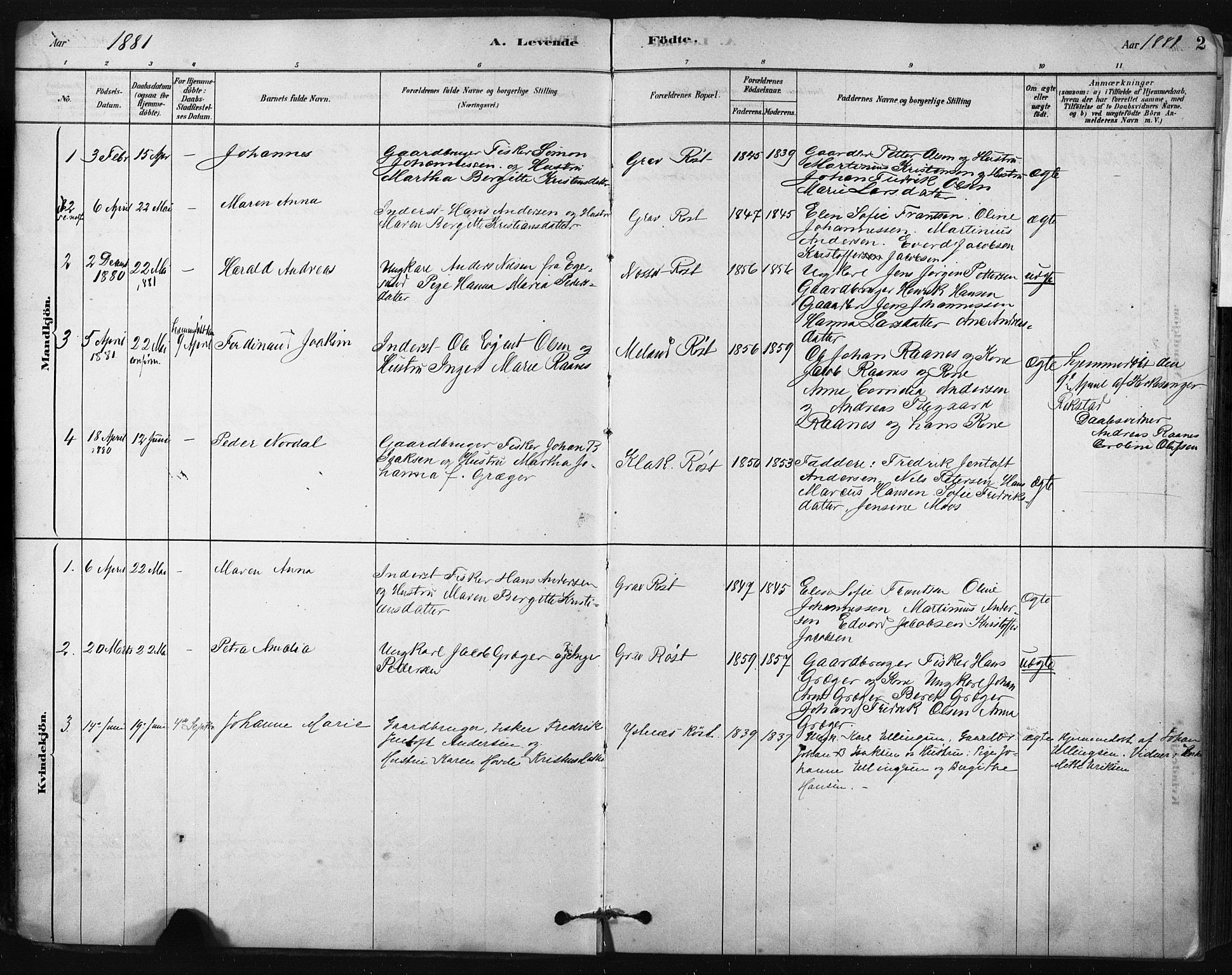 Ministerialprotokoller, klokkerbøker og fødselsregistre - Nordland, AV/SAT-A-1459/808/L0128: Parish register (official) no. 808A01, 1880-1902, p. 2