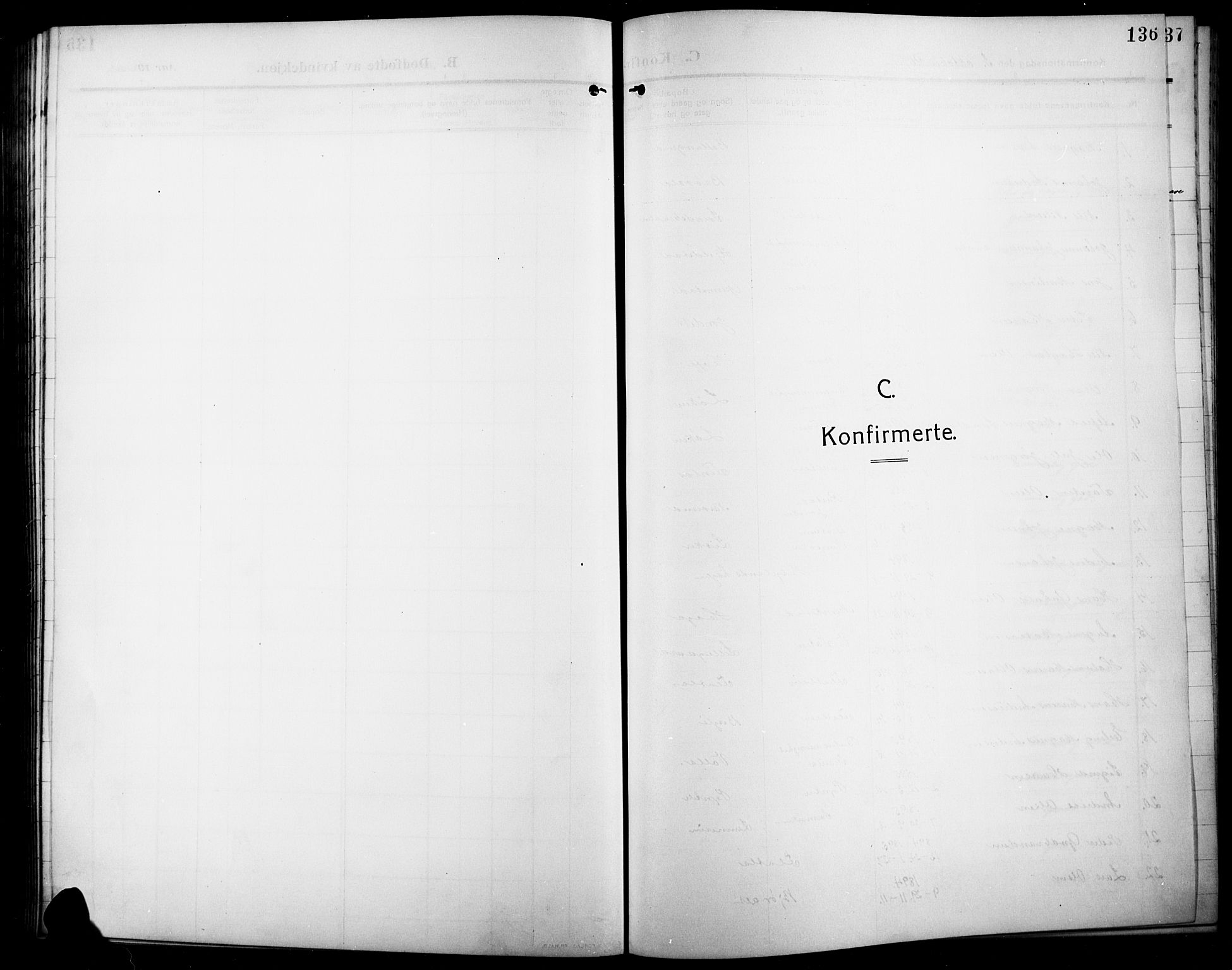 Lunner prestekontor, SAH/PREST-118/H/Ha/Hab/L0001: Parish register (copy) no. 1, 1909-1922, p. 136