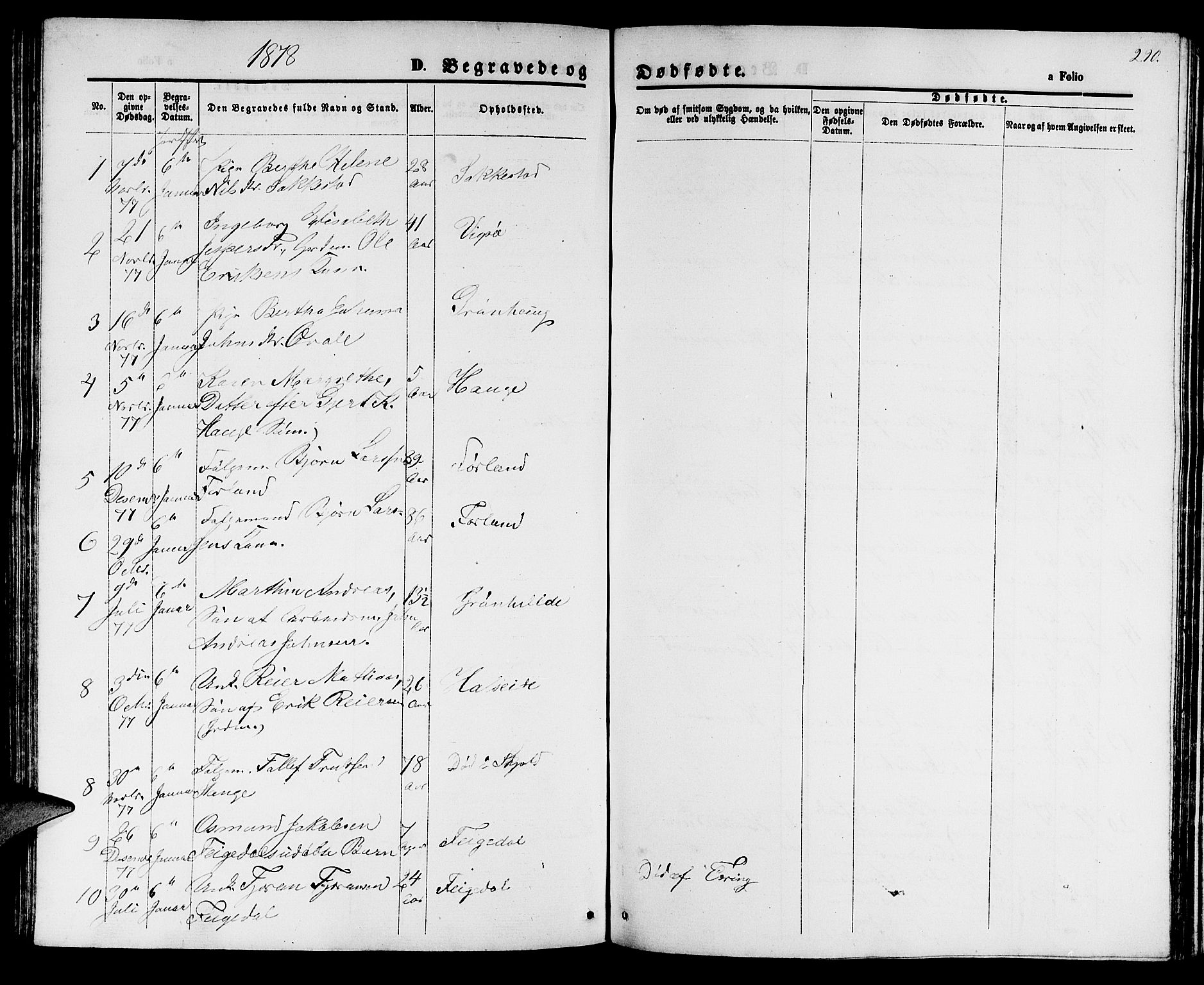 Haugesund sokneprestkontor, AV/SAST-A -101863/H/Ha/Hab/L0001: Parish register (copy) no. B 1, 1873-1881, p. 290