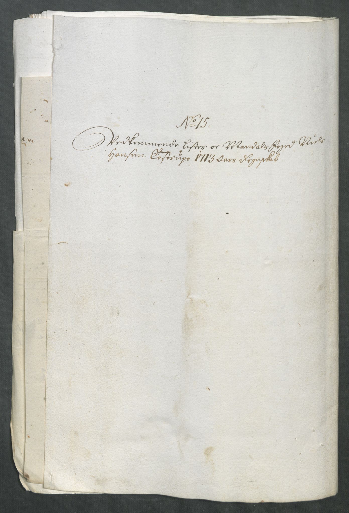 Rentekammeret inntil 1814, Reviderte regnskaper, Fogderegnskap, RA/EA-4092/R43/L2556: Fogderegnskap Lista og Mandal, 1713, p. 352