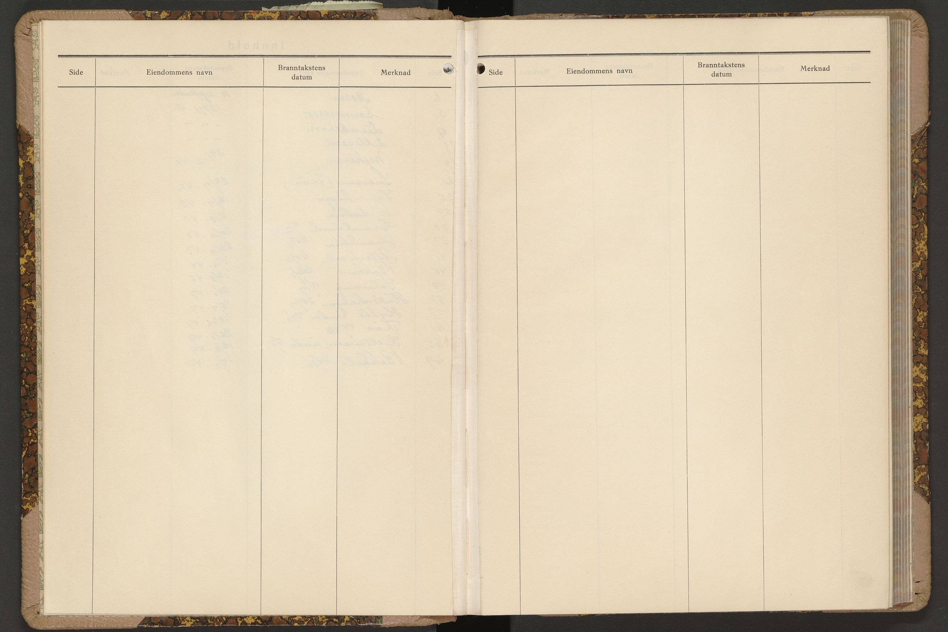 Norges Brannkasse Malvik, AV/SAT-A-1289/Fb/L0002: Branntakstprotokoll, 1941-1955