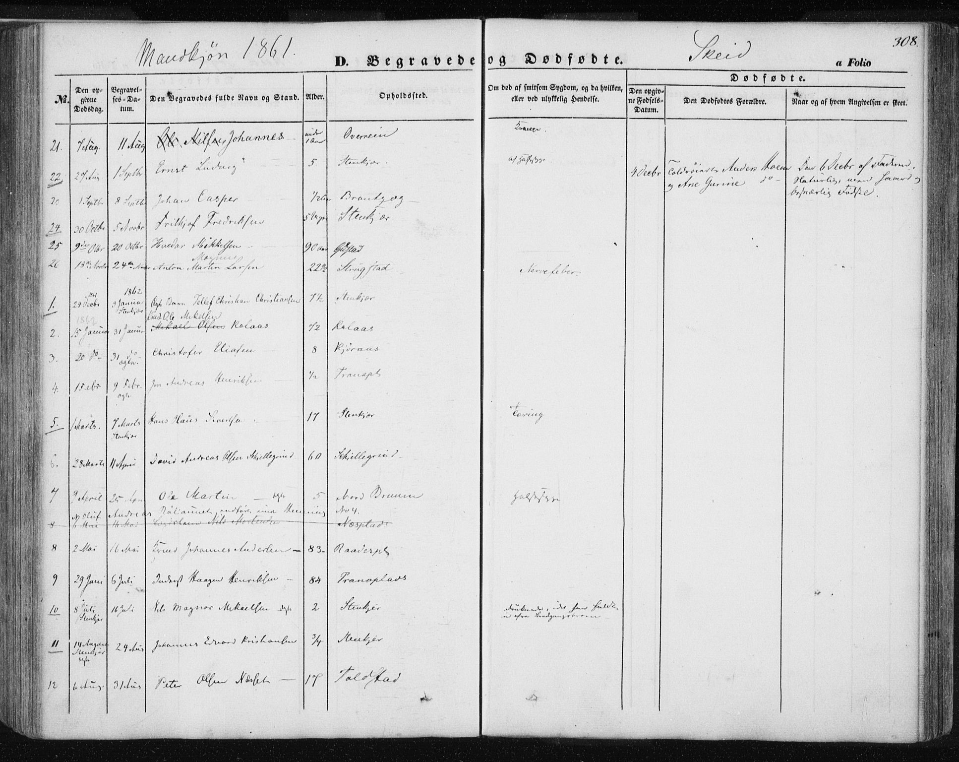 Ministerialprotokoller, klokkerbøker og fødselsregistre - Nord-Trøndelag, SAT/A-1458/735/L0342: Parish register (official) no. 735A07 /2, 1849-1862, p. 308