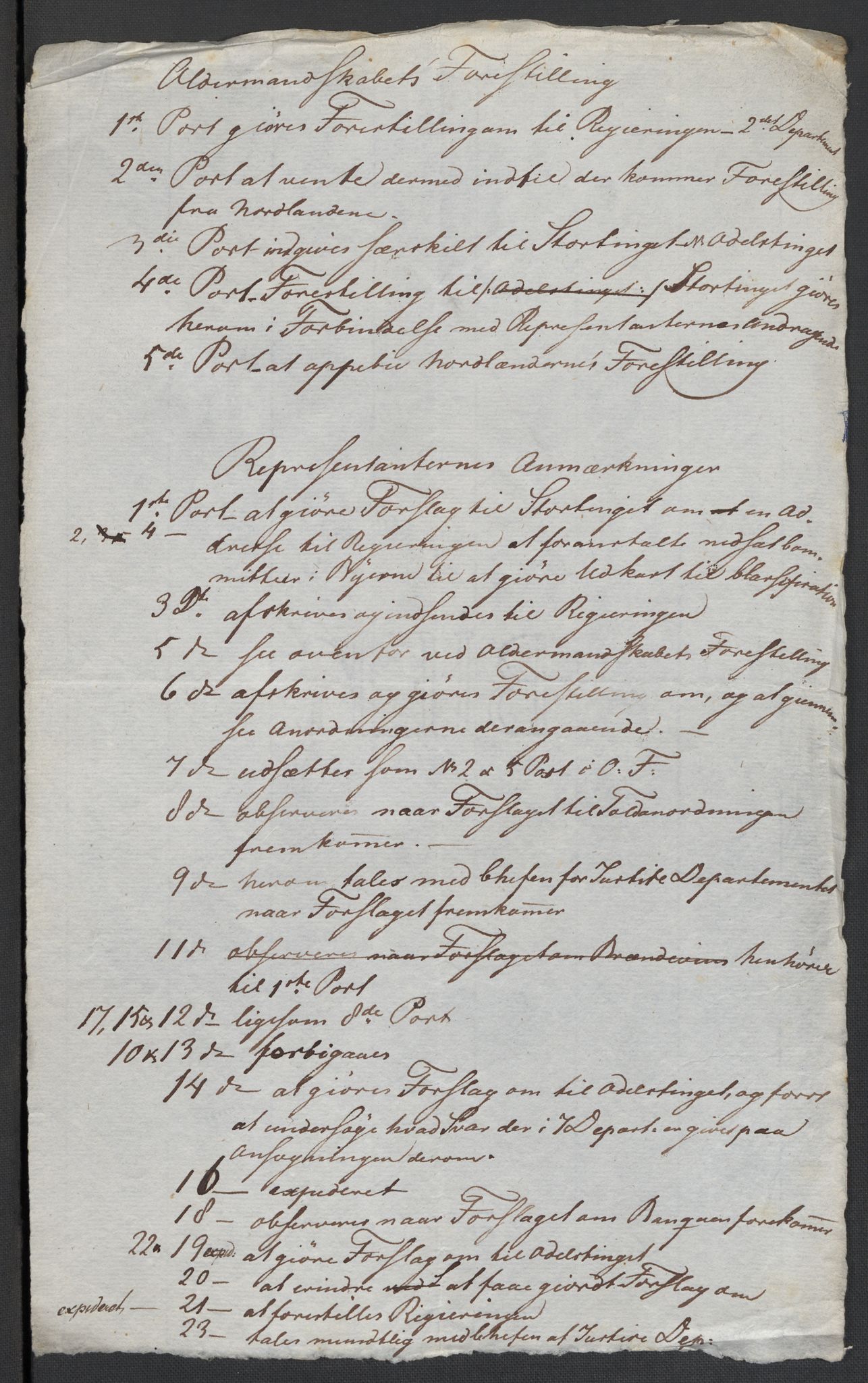 Christie, Wilhelm Frimann Koren, RA/PA-0014/F/L0005: Christies dokumenter fra Stortinget, 1815-1816, p. 301