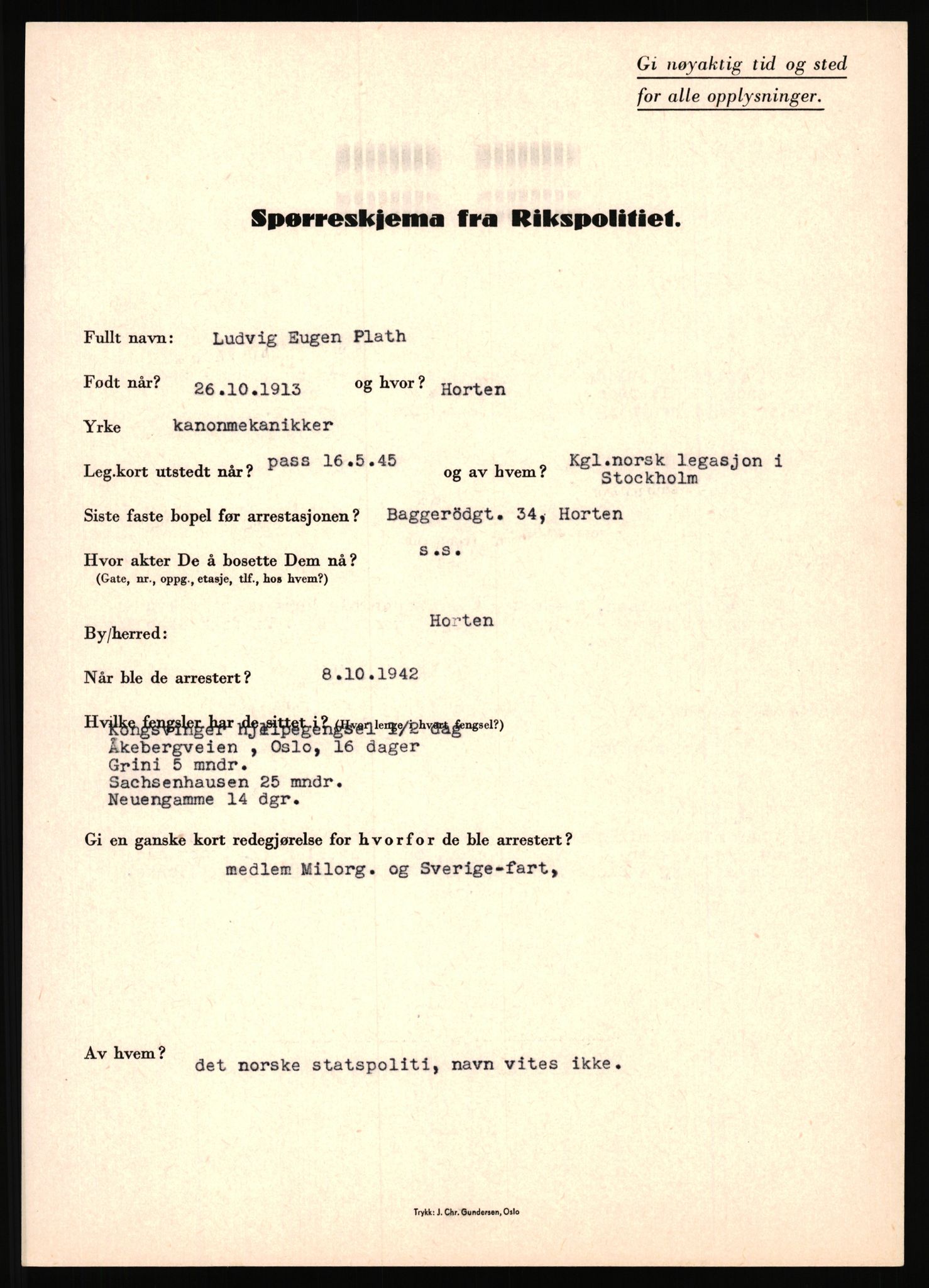 Rikspolitisjefen, AV/RA-S-1560/L/L0014: Pettersen, Aksel - Savosnick, Ernst, 1940-1945, p. 167