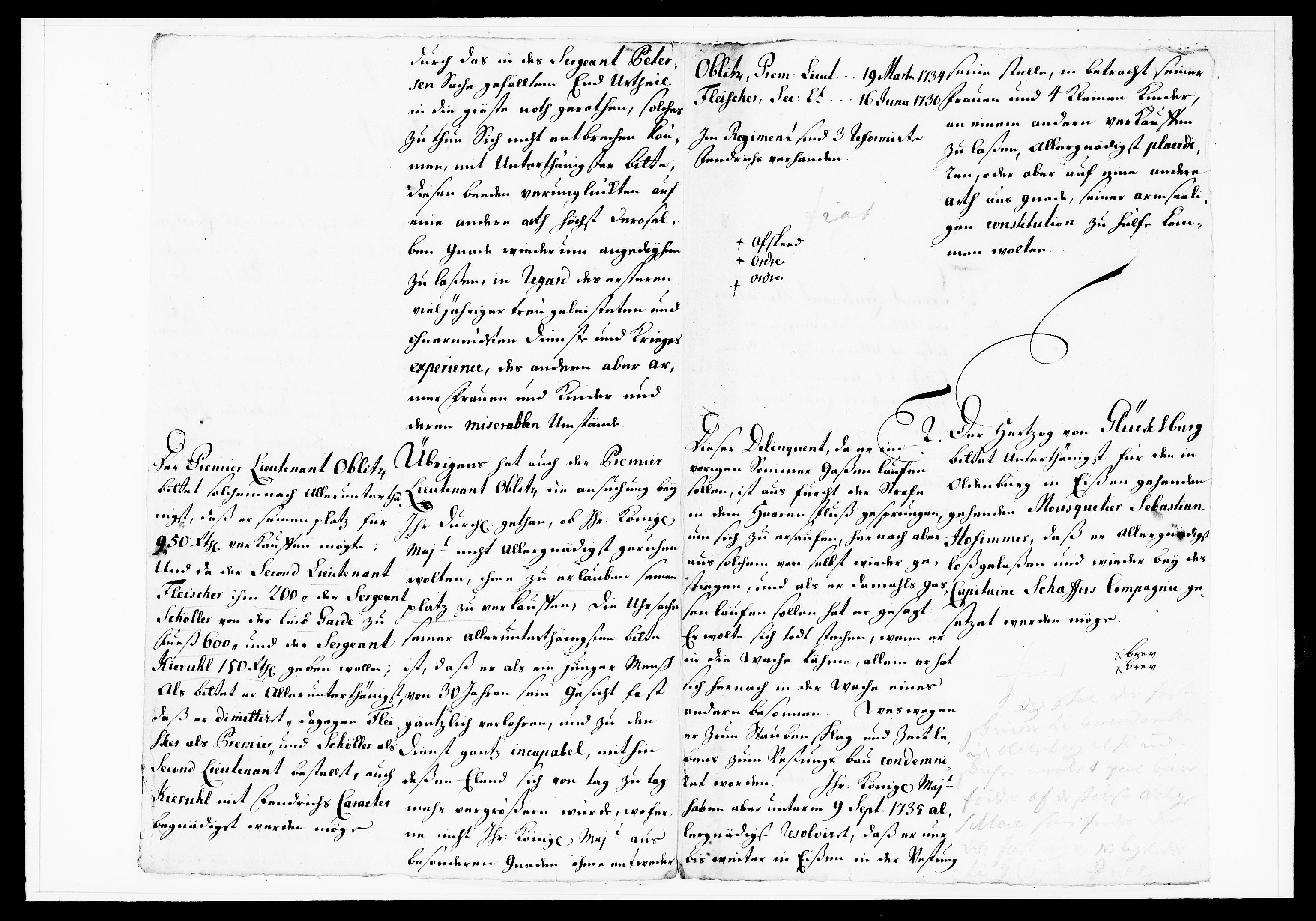 Krigskollegiet, Krigskancelliet, DRA/A-0006/-/1130-1137: Refererede sager, 1736, p. 132