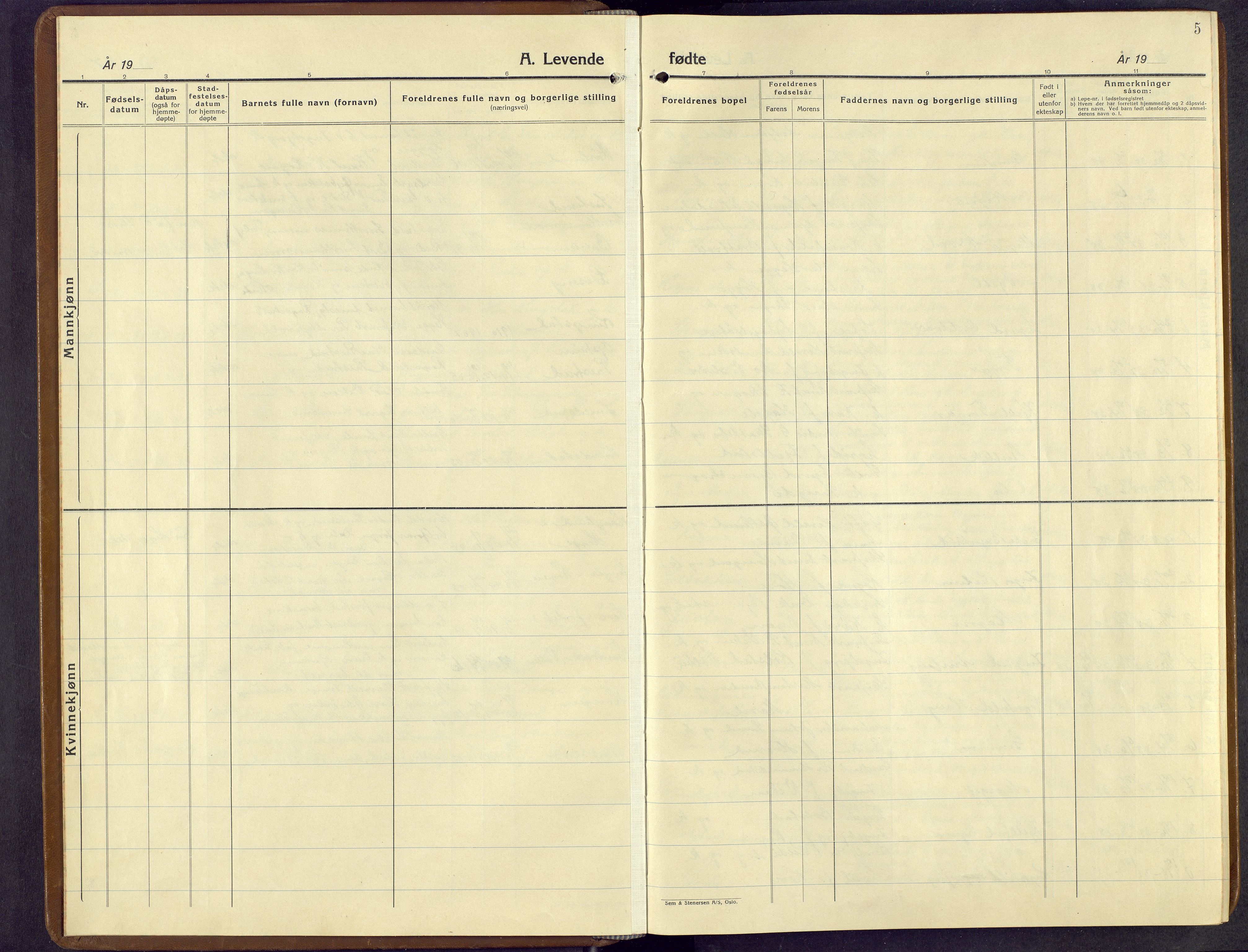 Øystre Slidre prestekontor, AV/SAH-PREST-138/H/Ha/Hab/L0011: Parish register (copy) no. 11, 1937-1966, p. 5