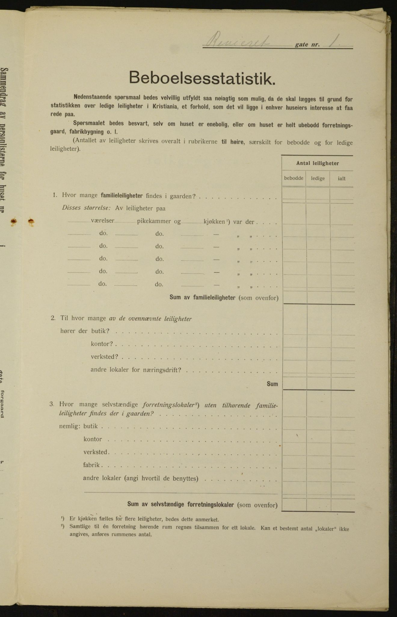 OBA, Municipal Census 1912 for Kristiania, 1912, p. 83047