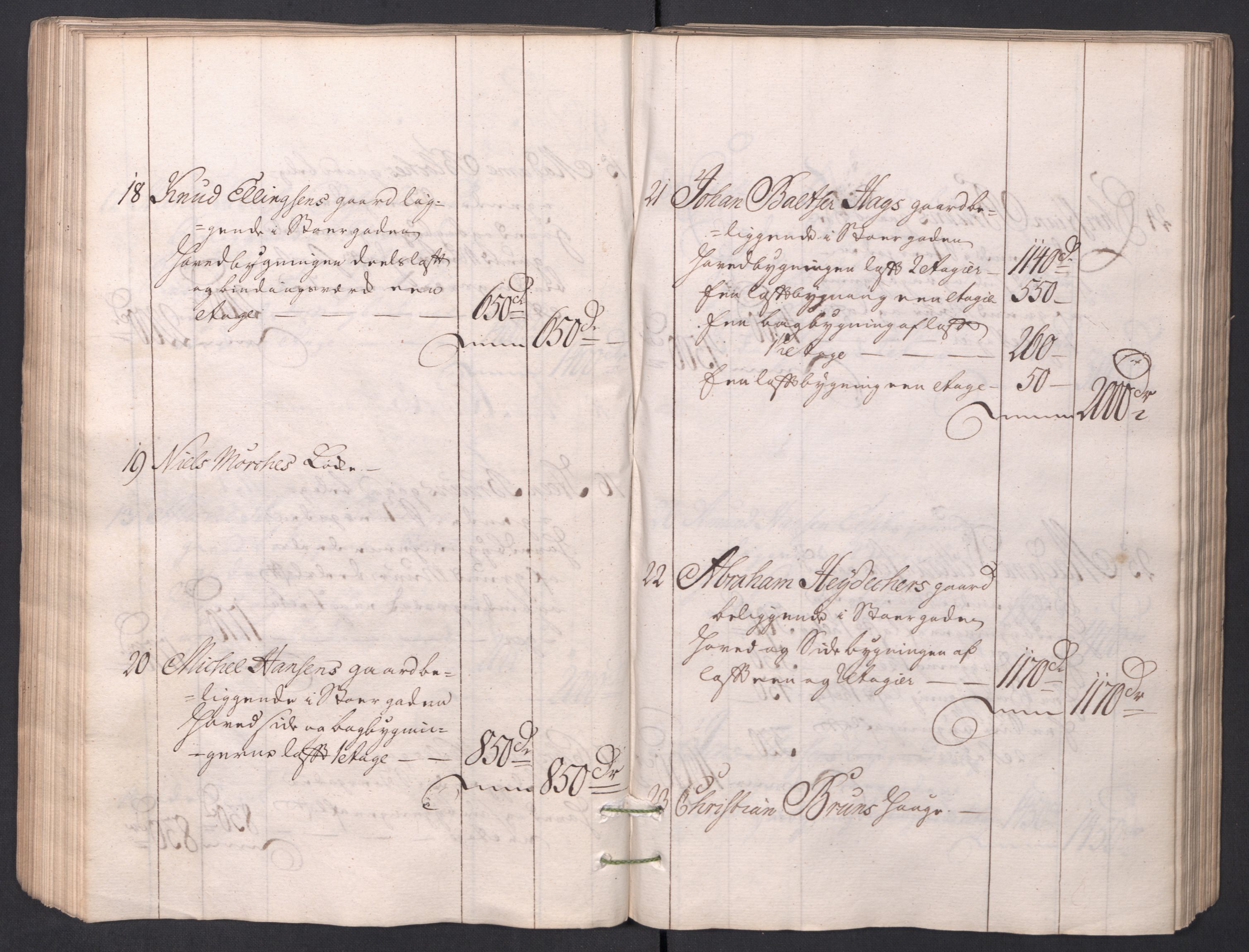 Kristiania stiftamt, AV/SAO-A-10386/I/Ia/L0001/0002: Branntakster / Christiania, 1766-1767