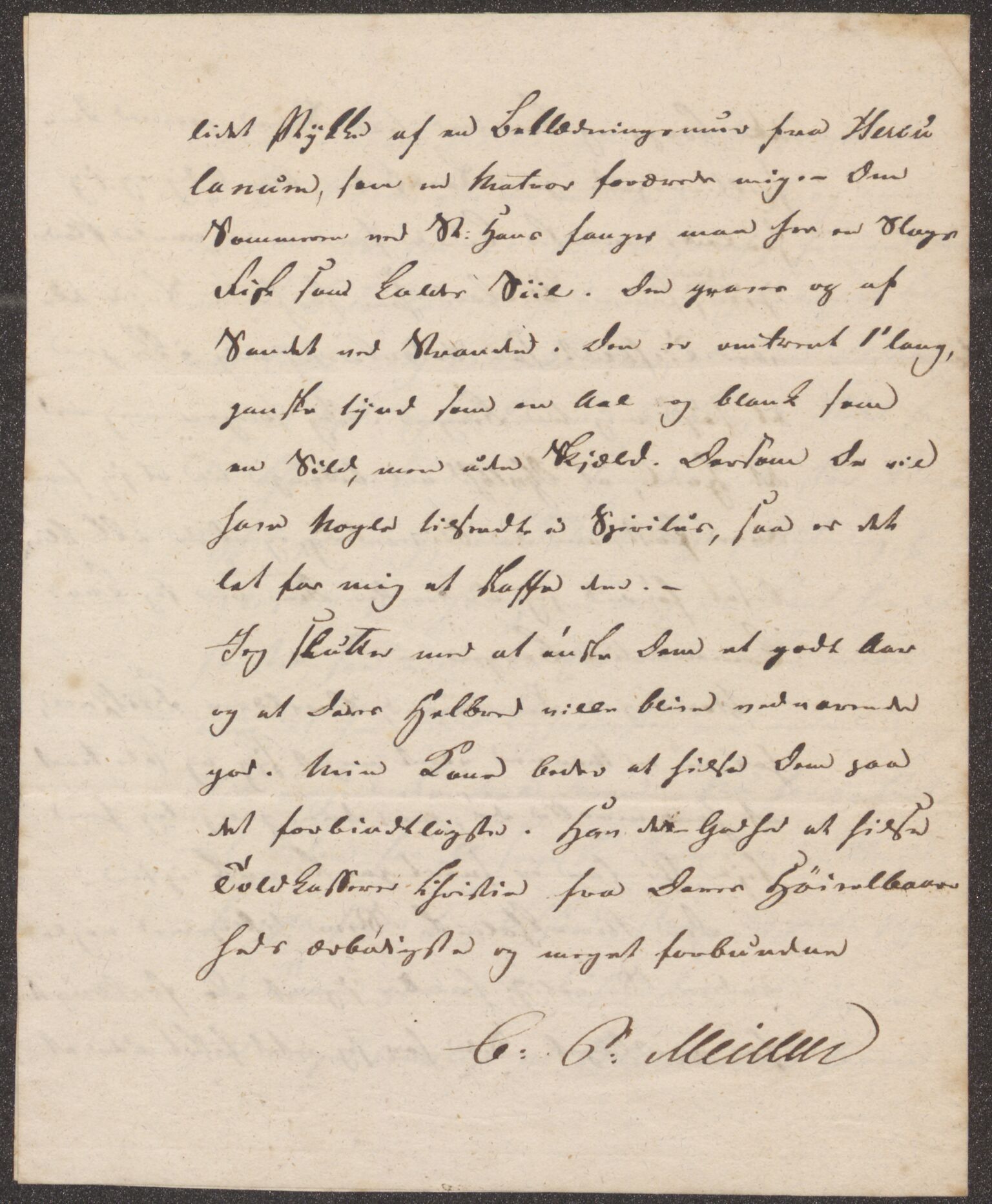 Bergens Museum, UMB/A007/D/Da/L0004/0003: Innkommende brev 1829 - 1830 / Innkommende brev 1830, 1830