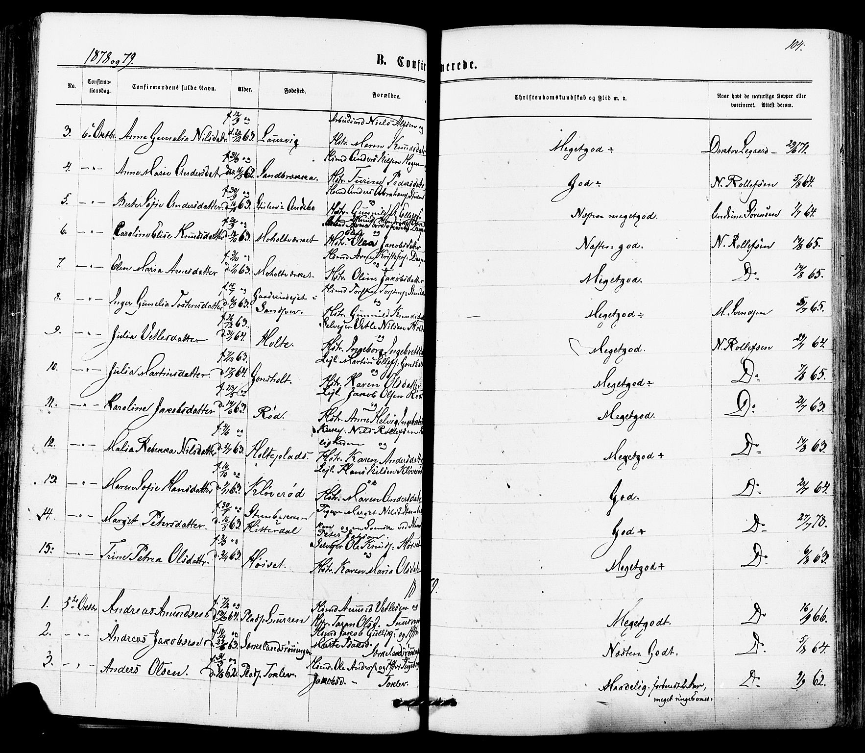 Siljan kirkebøker, SAKO/A-300/F/Fa/L0002: Parish register (official) no. 2, 1870-1895, p. 104