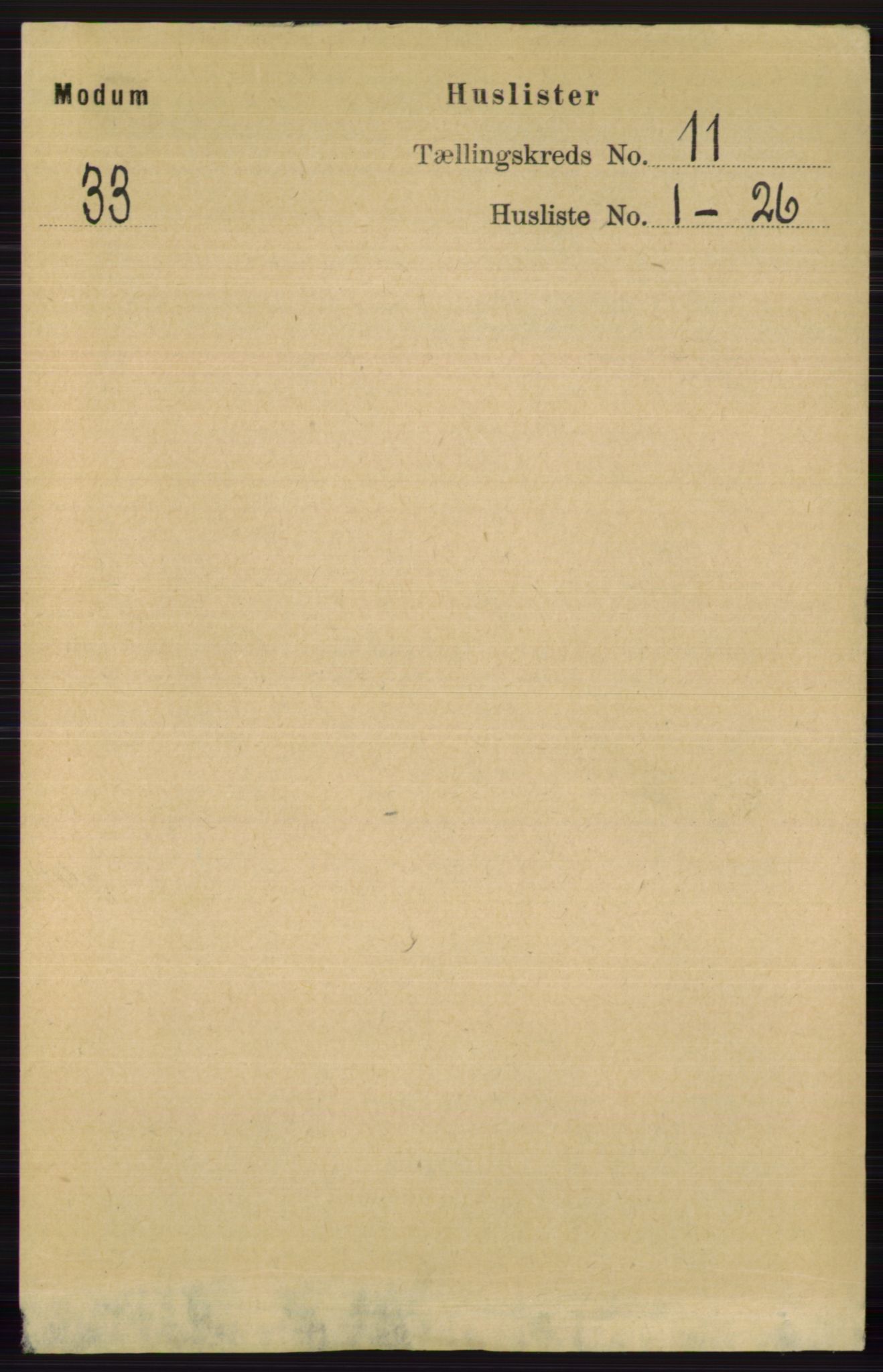 RA, 1891 census for 0623 Modum, 1891, p. 4082