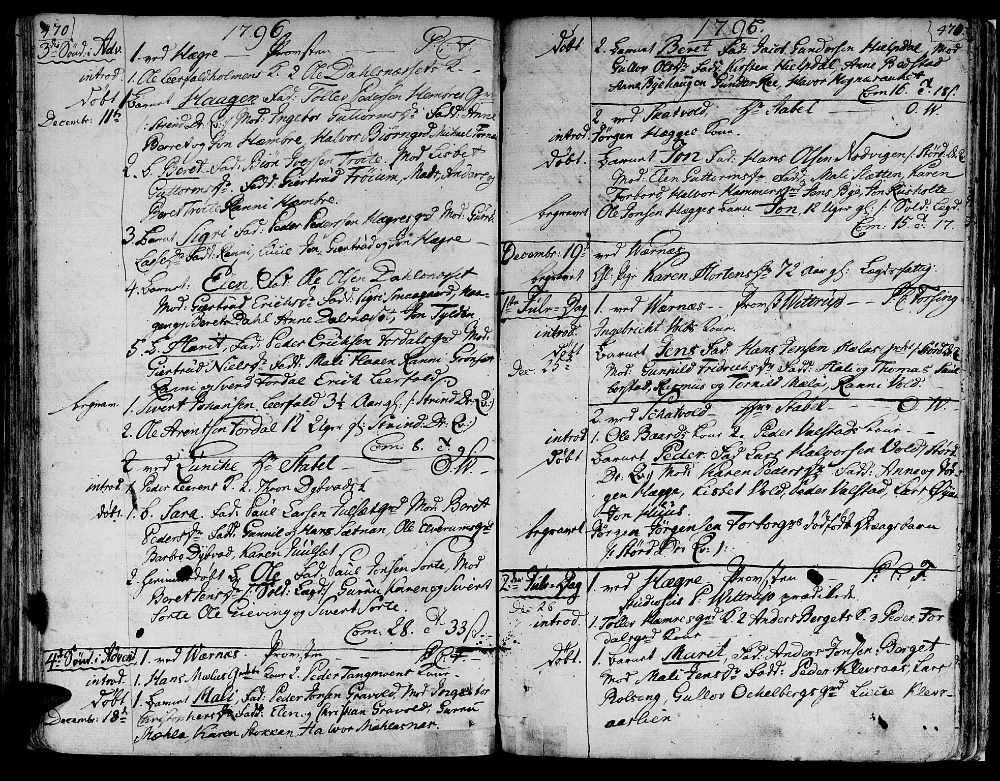 Ministerialprotokoller, klokkerbøker og fødselsregistre - Nord-Trøndelag, SAT/A-1458/709/L0059: Parish register (official) no. 709A06, 1781-1797, p. 470-471